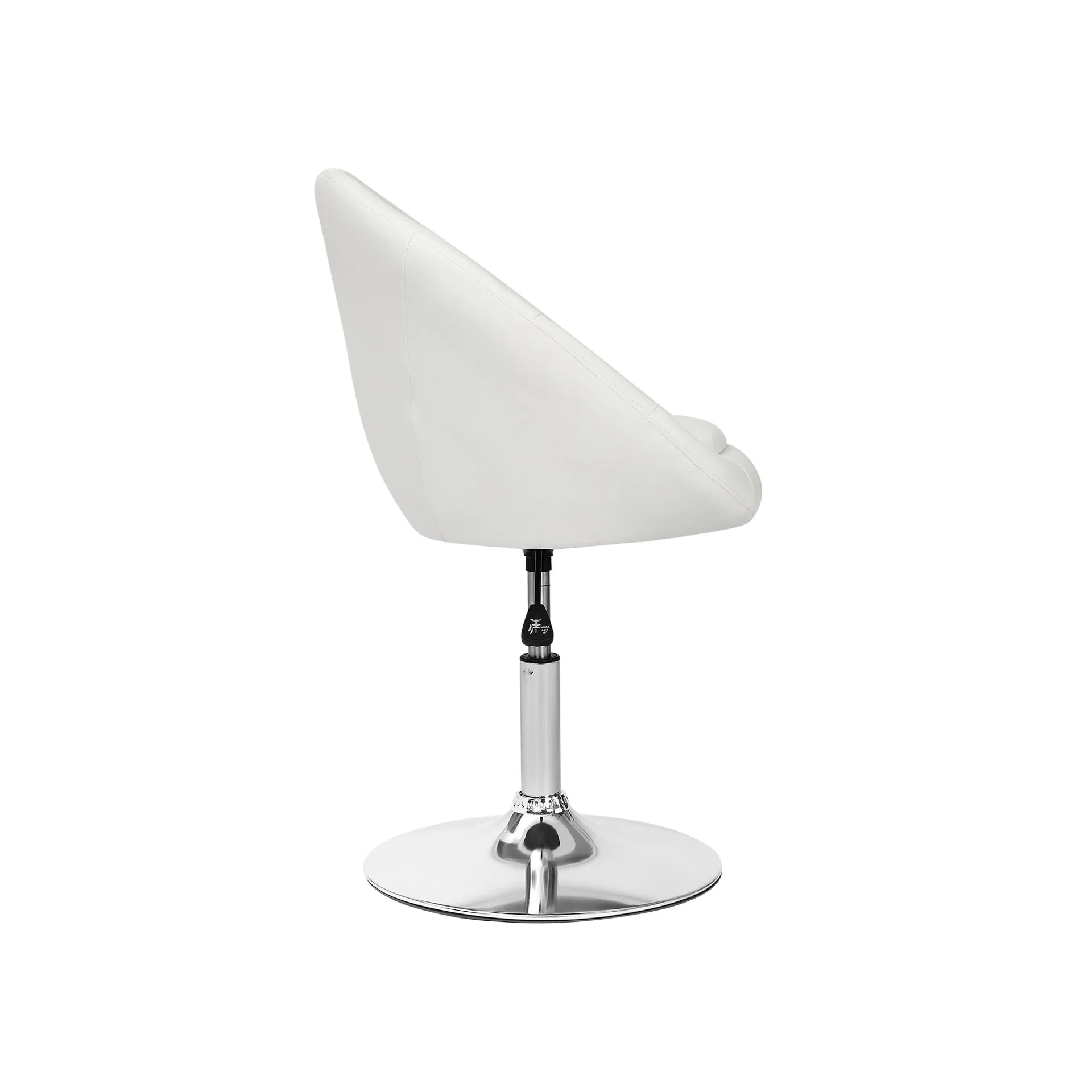 Iva PU Leather Swivel Bar Stool - Set of 2 - White - Image 7
