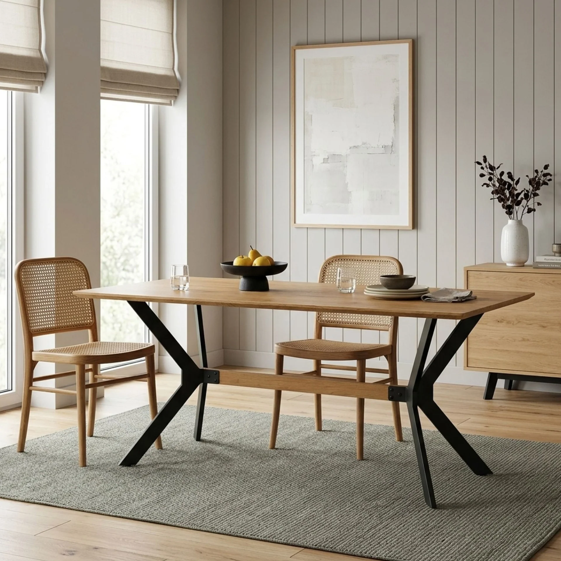 Jackson Dining Table 160 x 80cm - Natural