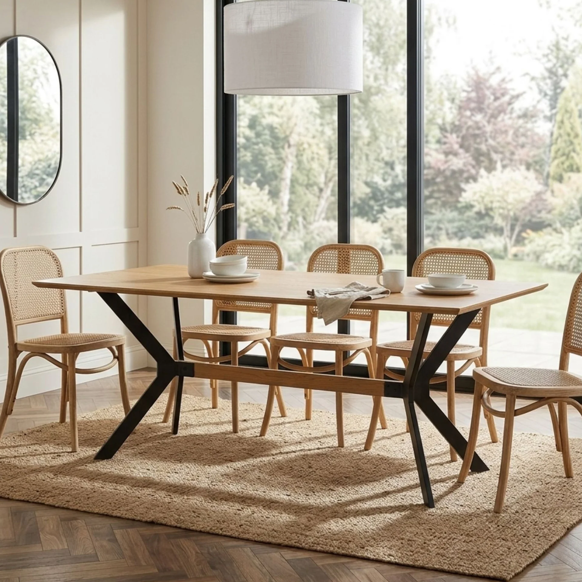 Jackson Dining Table 180 x 90cm - Natural - Image 3