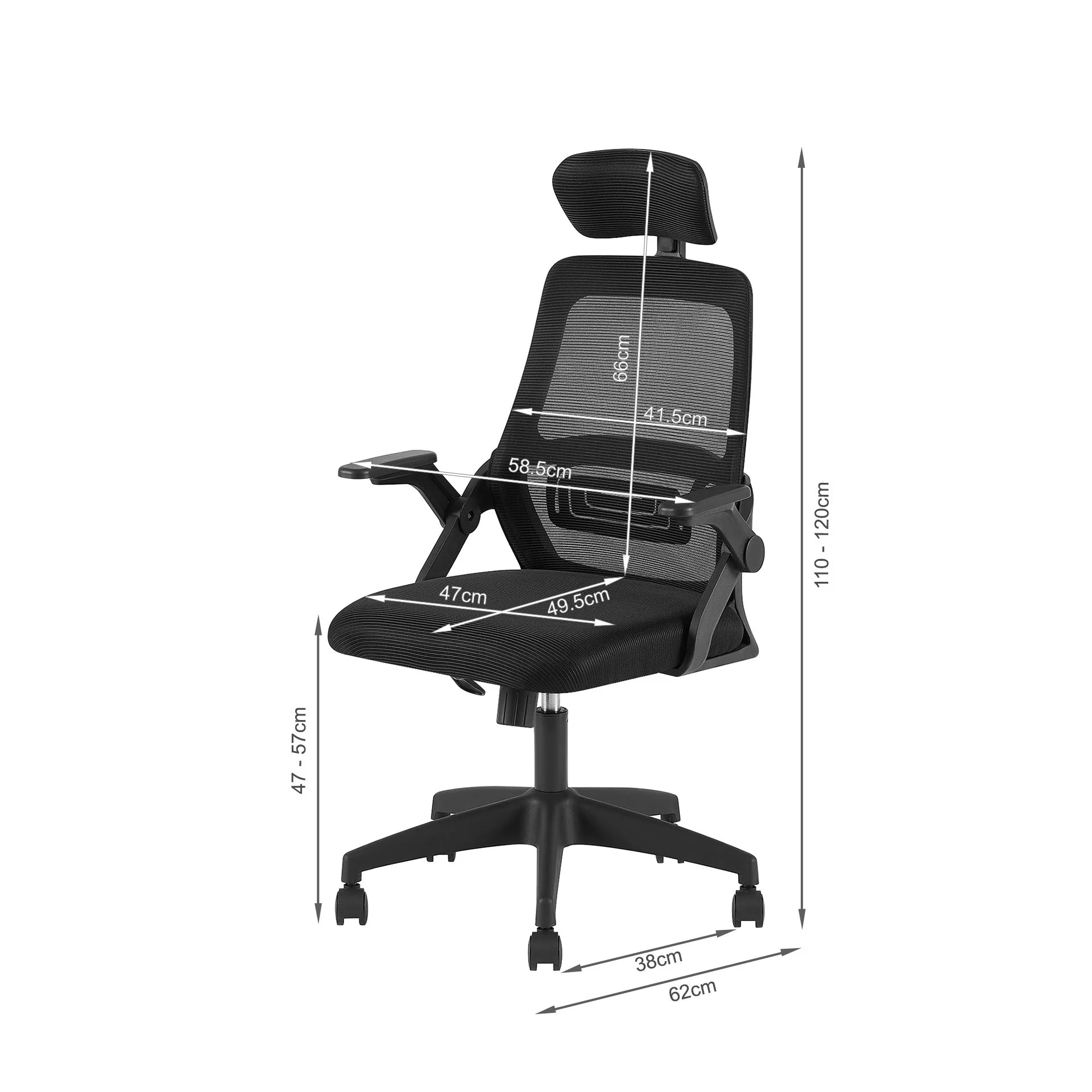 Jalen Office Chair - Black - Image 12