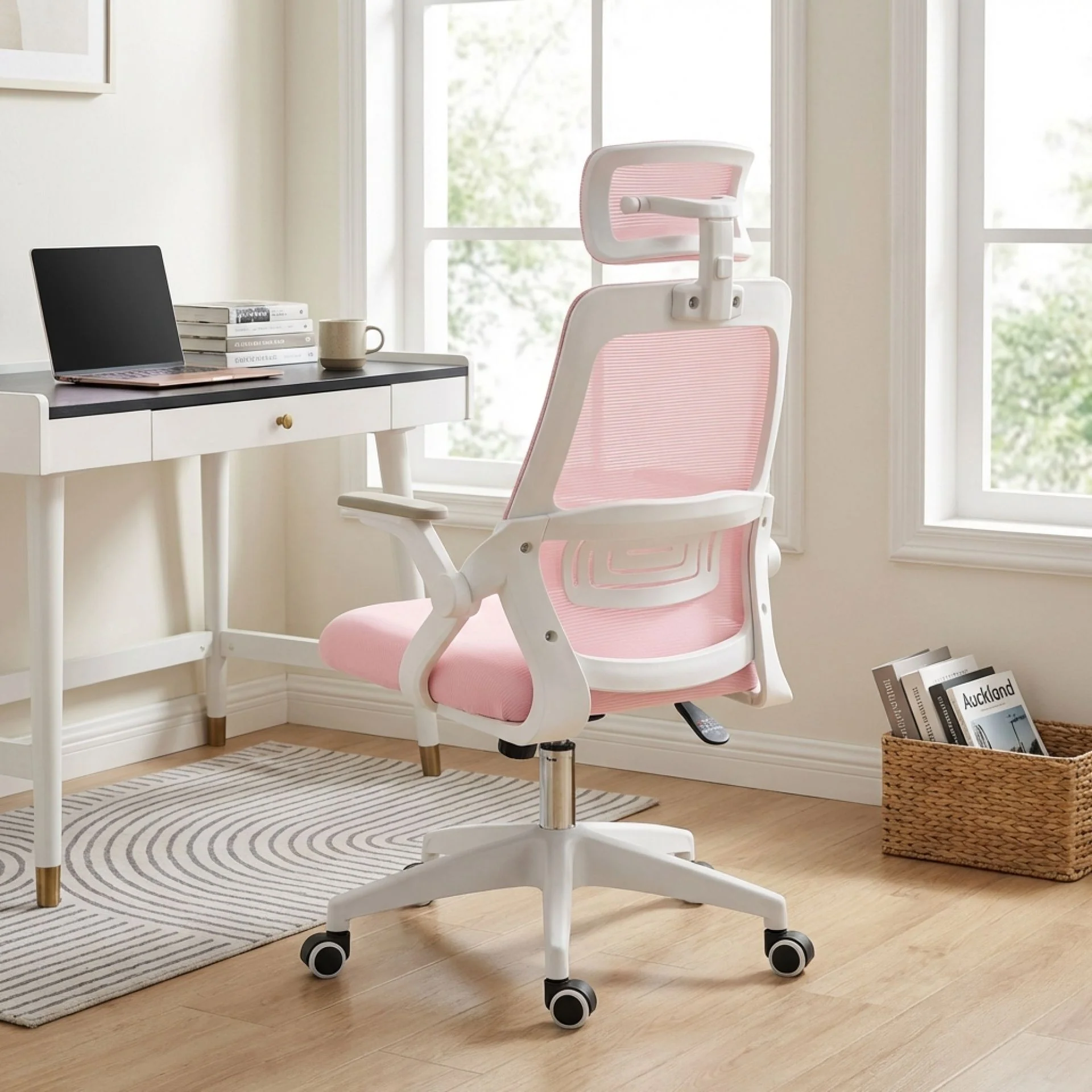 Jalen Office Chair - Pink - Image 2