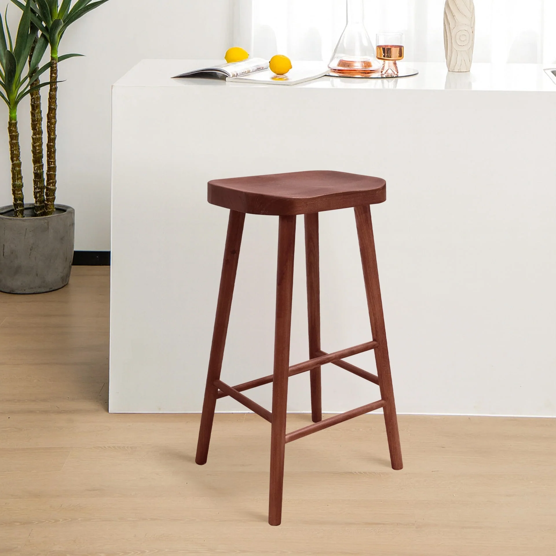 Jaxon Bar Stool - Deep Oak
