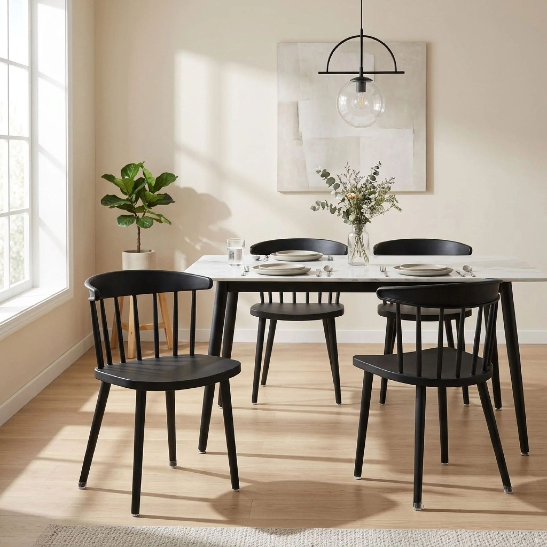 Jayden Dining Chair - Set of 4 - Black
