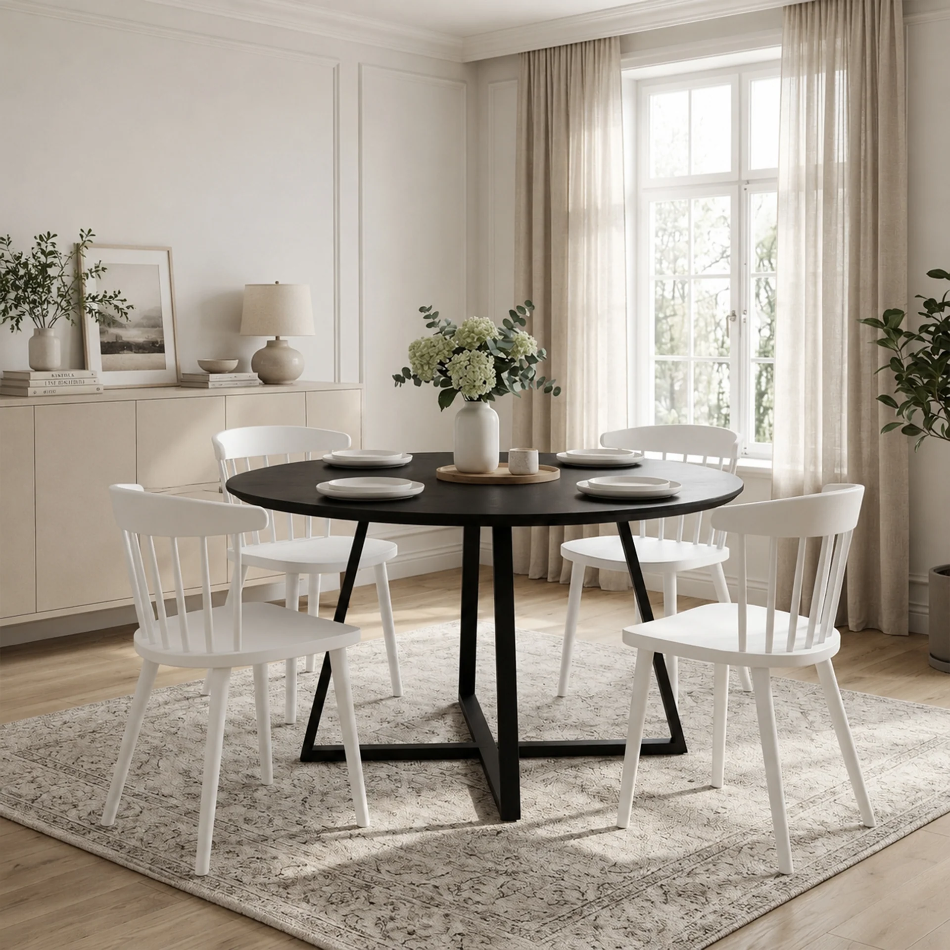 Jayden Dining Chair - Set of 4 - White - Image 2