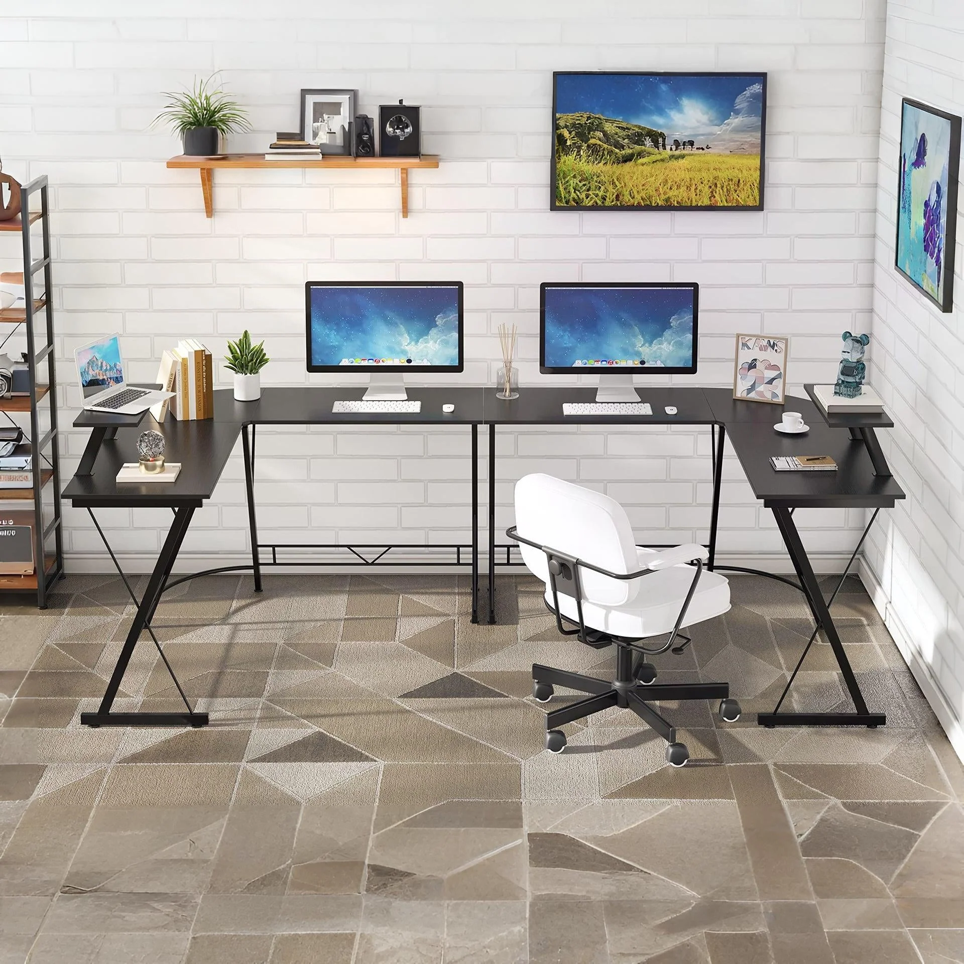 Jeremy Computer Corner Desk - Black - Image 3