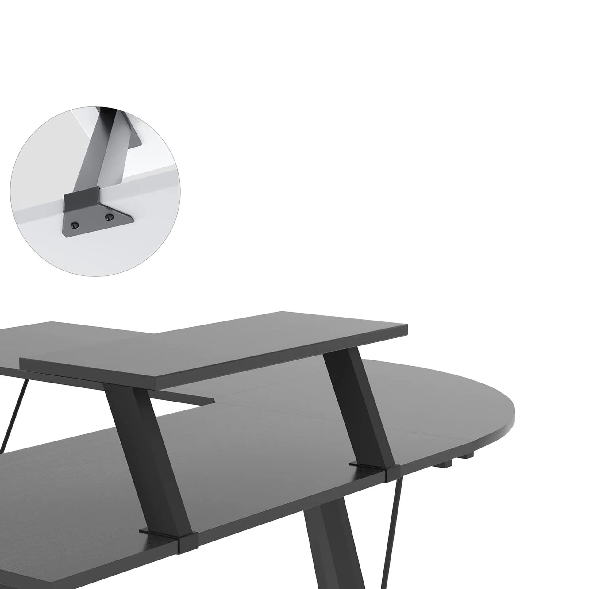 Jeremy Computer Corner Desk - Black - Image 5