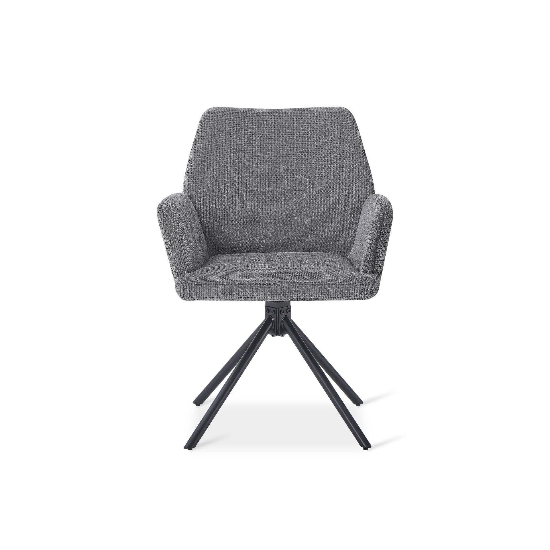 Jett Swivel Dining Chairs - Set of 2 - Grey - Image 11