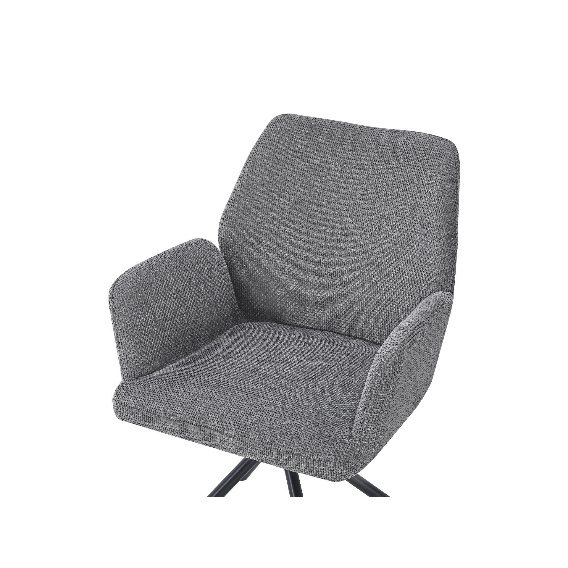 Jett Swivel Dining Chairs - Set of 2 - Grey - Image 6