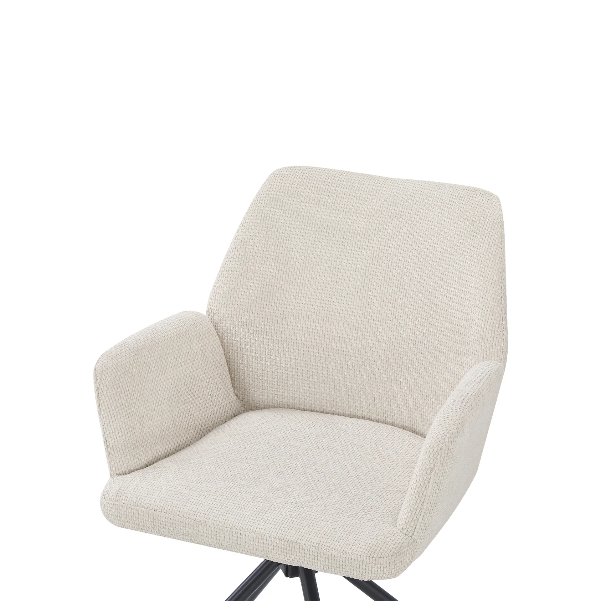 Jett Swivel Dining Chairs - Set of 2 - Off White - Image 12