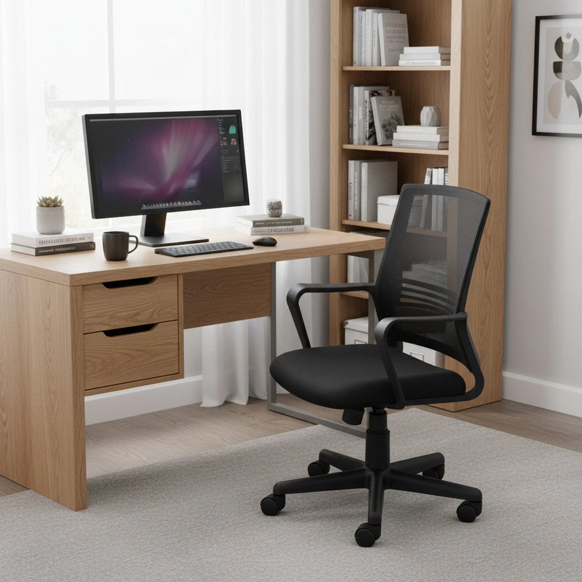 Joei Office Chair - Black - Image 4