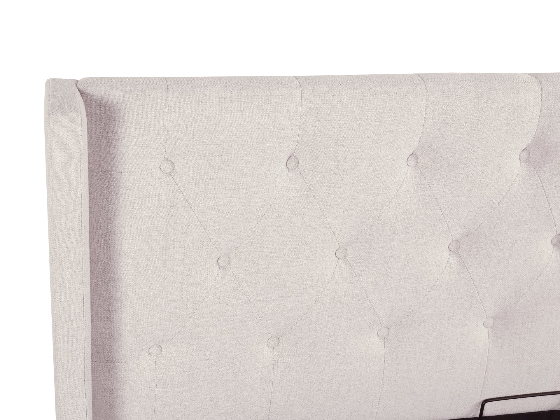 Johnson Queen Gas Lift Storage Bed Frame - Beige - Image 6