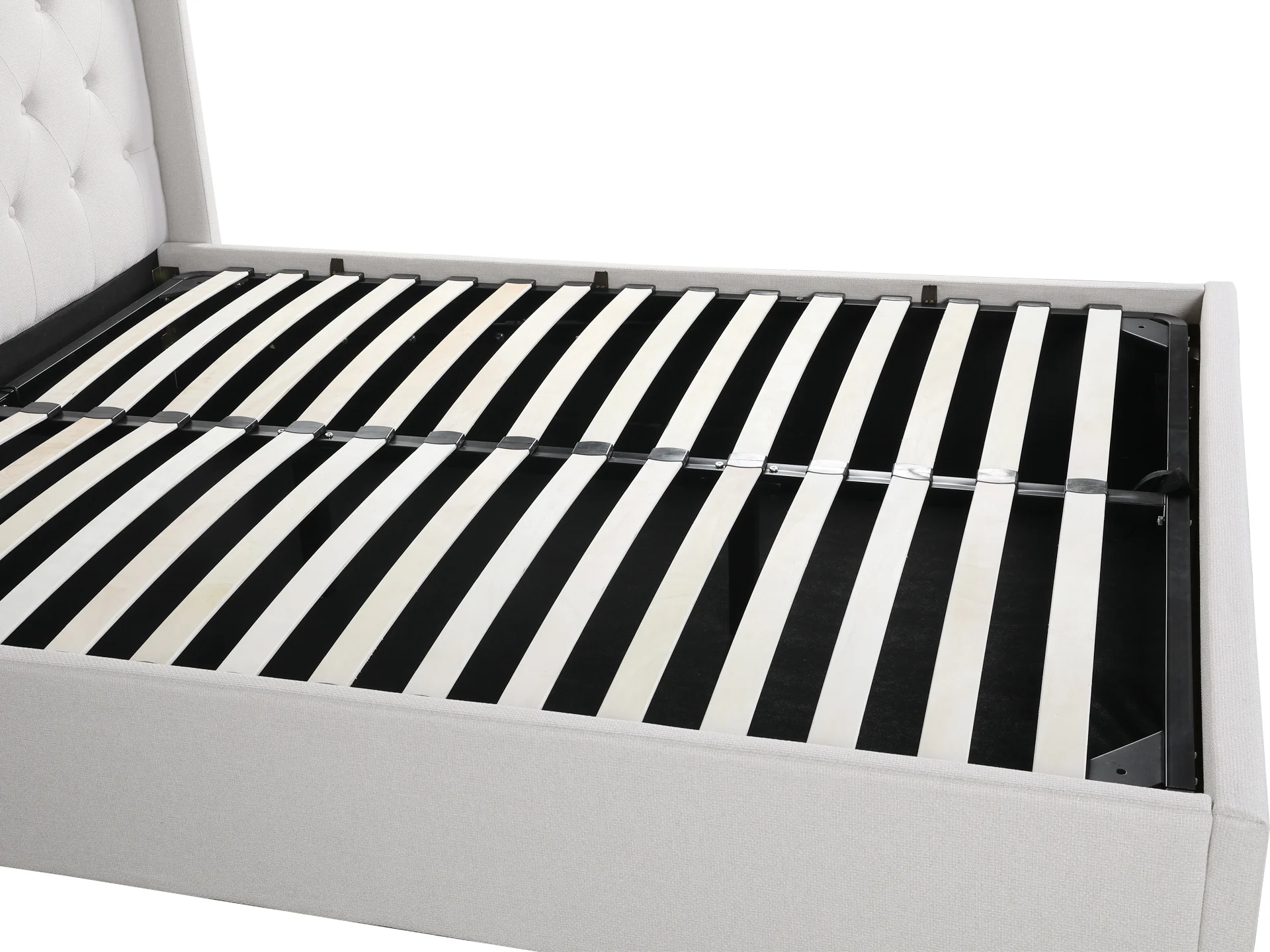 Johnson Queen Gas Lift Storage Bed Frame - White - Image 5