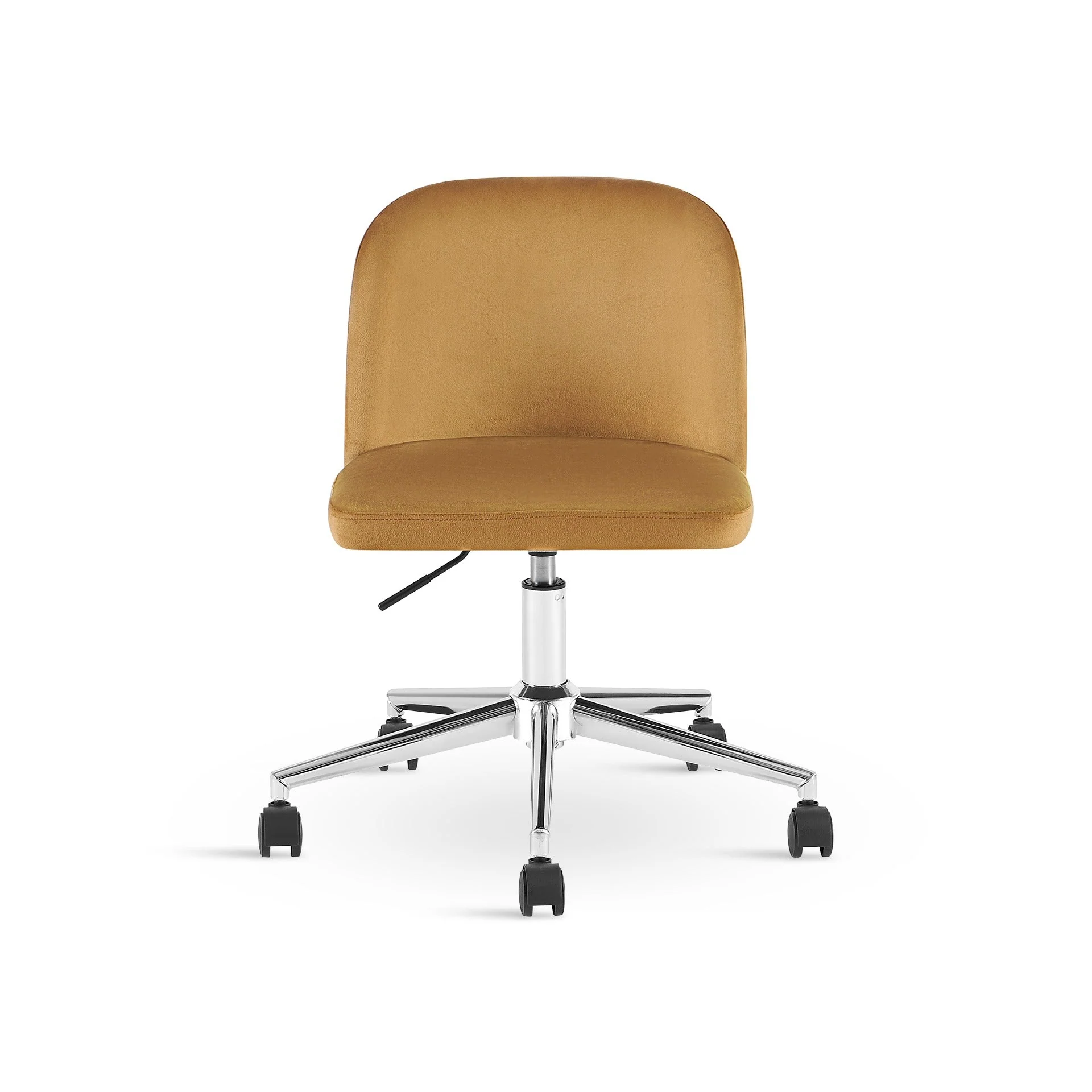 Jones Velvet Office Chair - Ochre - Image 7