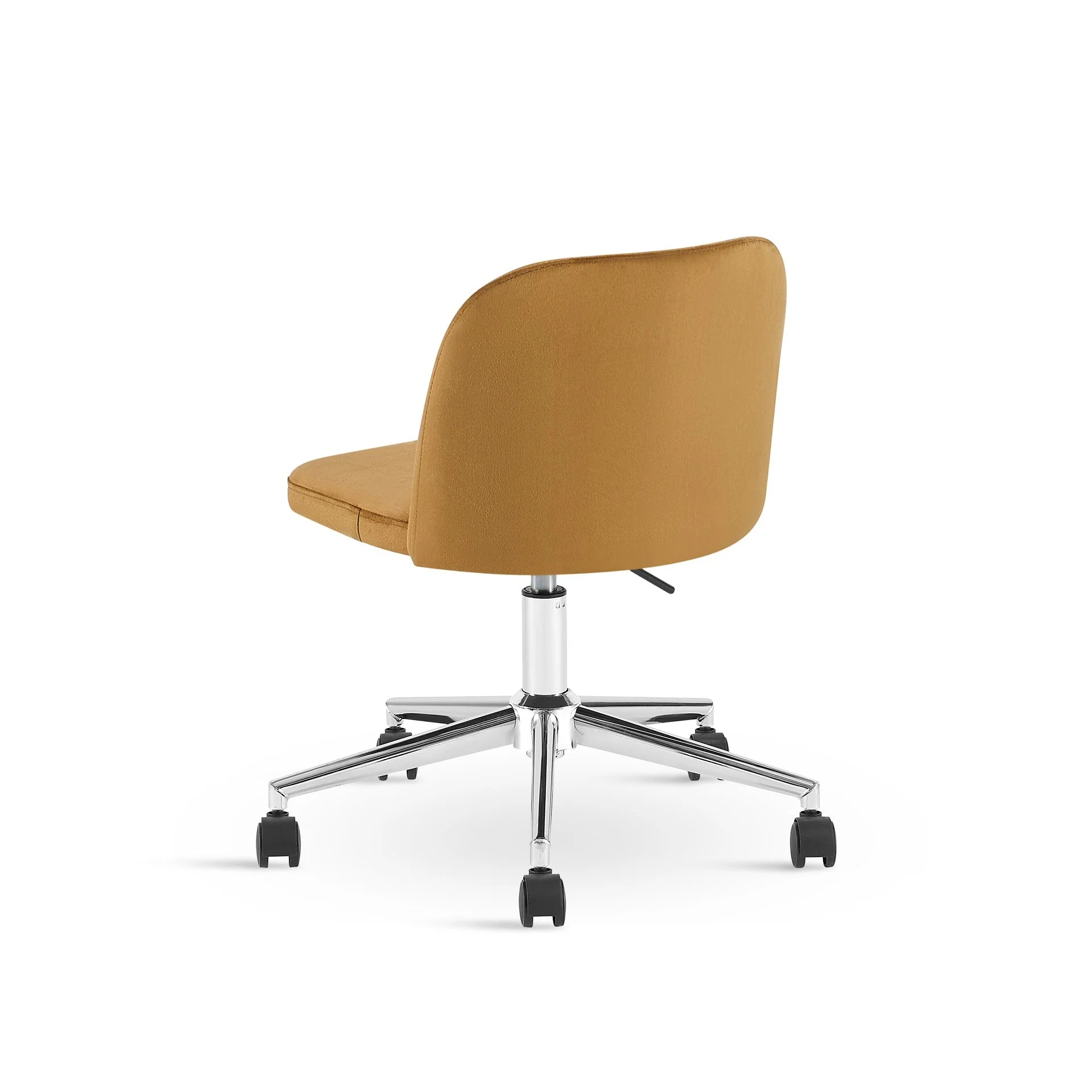 Jones Velvet Office Chair - Ochre - Image 8