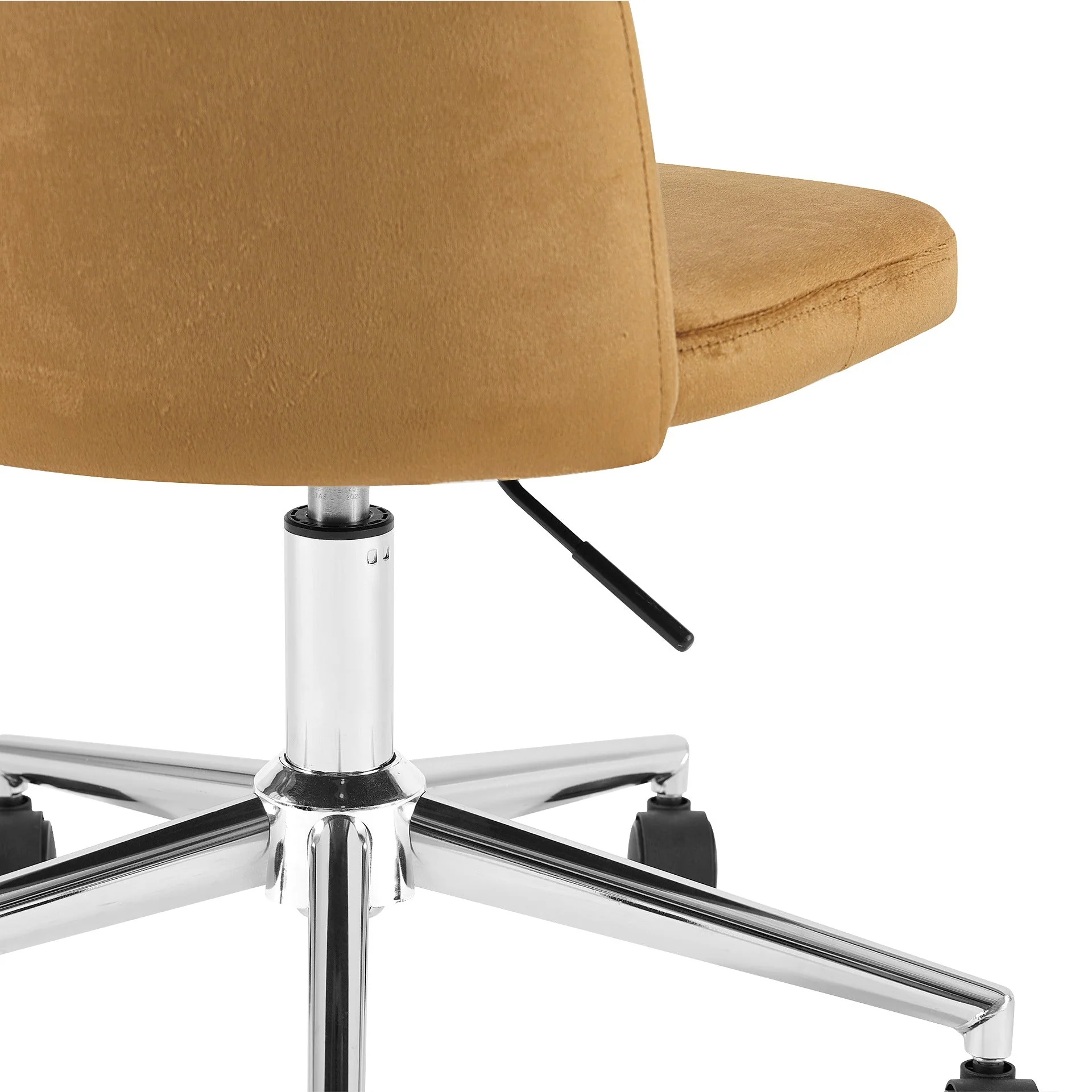 Jones Velvet Office Chair - Ochre - Image 9