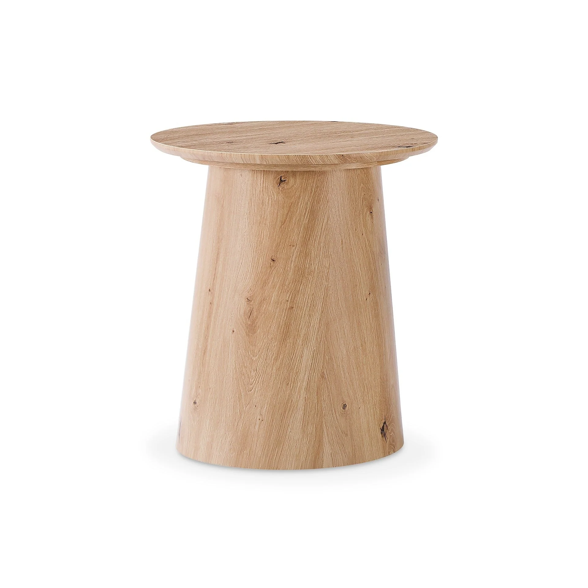 Jordan Round Coffee Table 50cm - Oak - Image 5