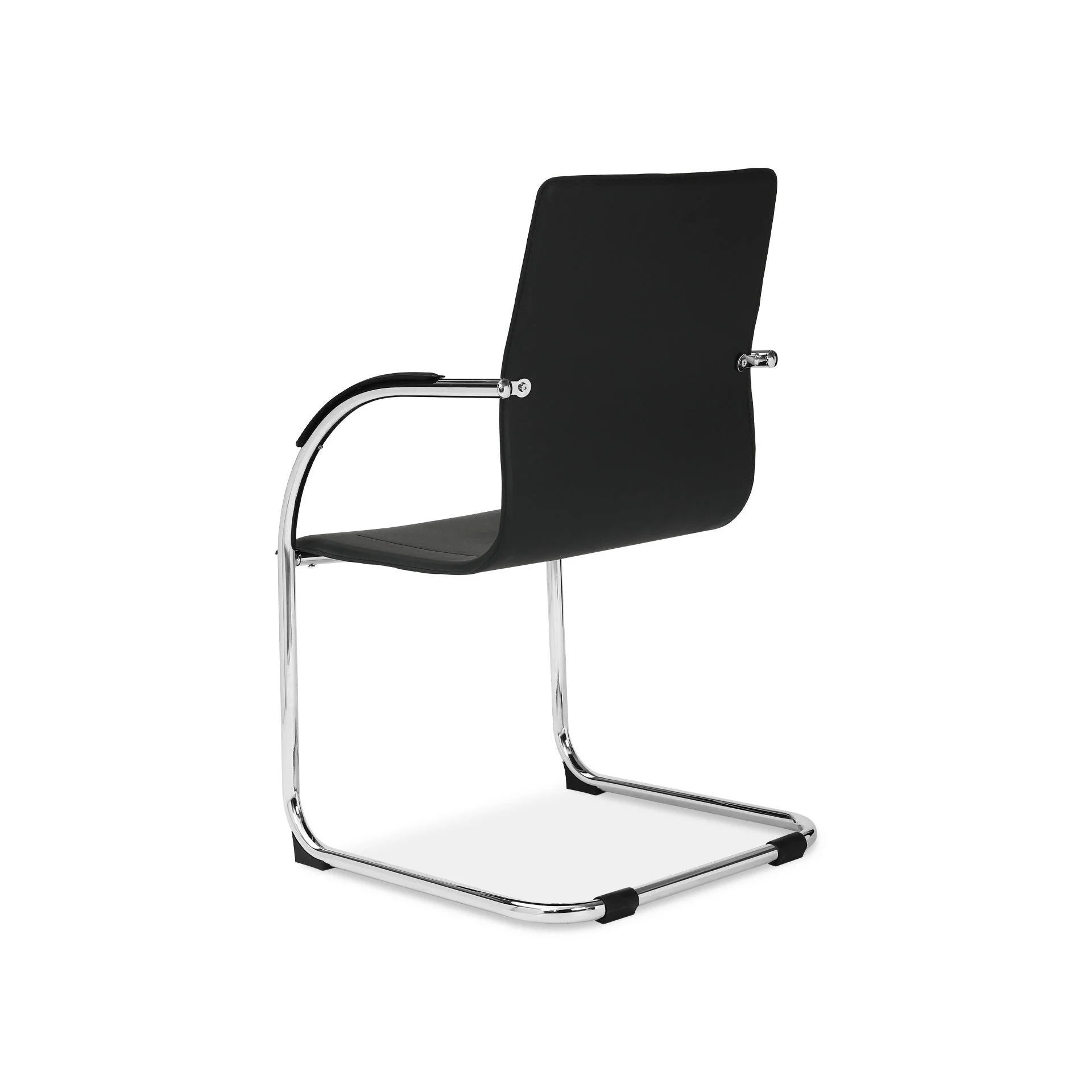Jose PVC Cantilever Office Chair - Black - Image 5