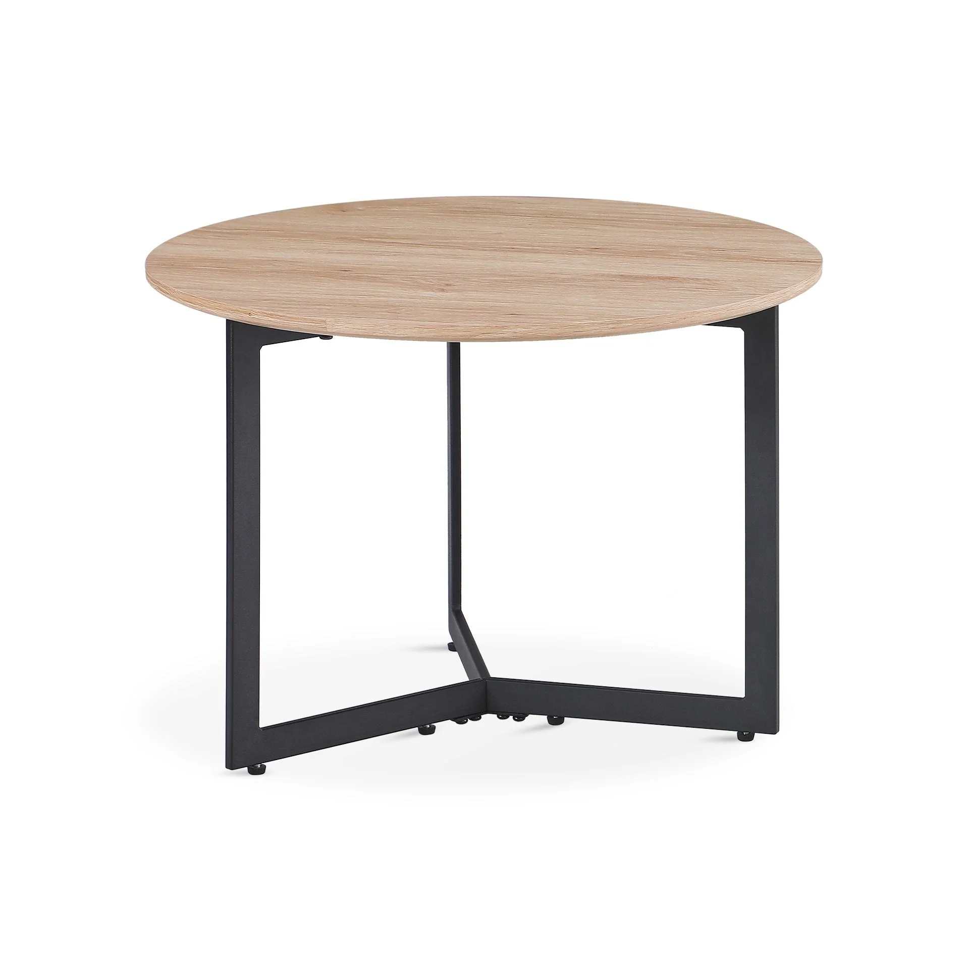 Joseph Coffee Table 60cm - Wood Grain + Black - Image 5