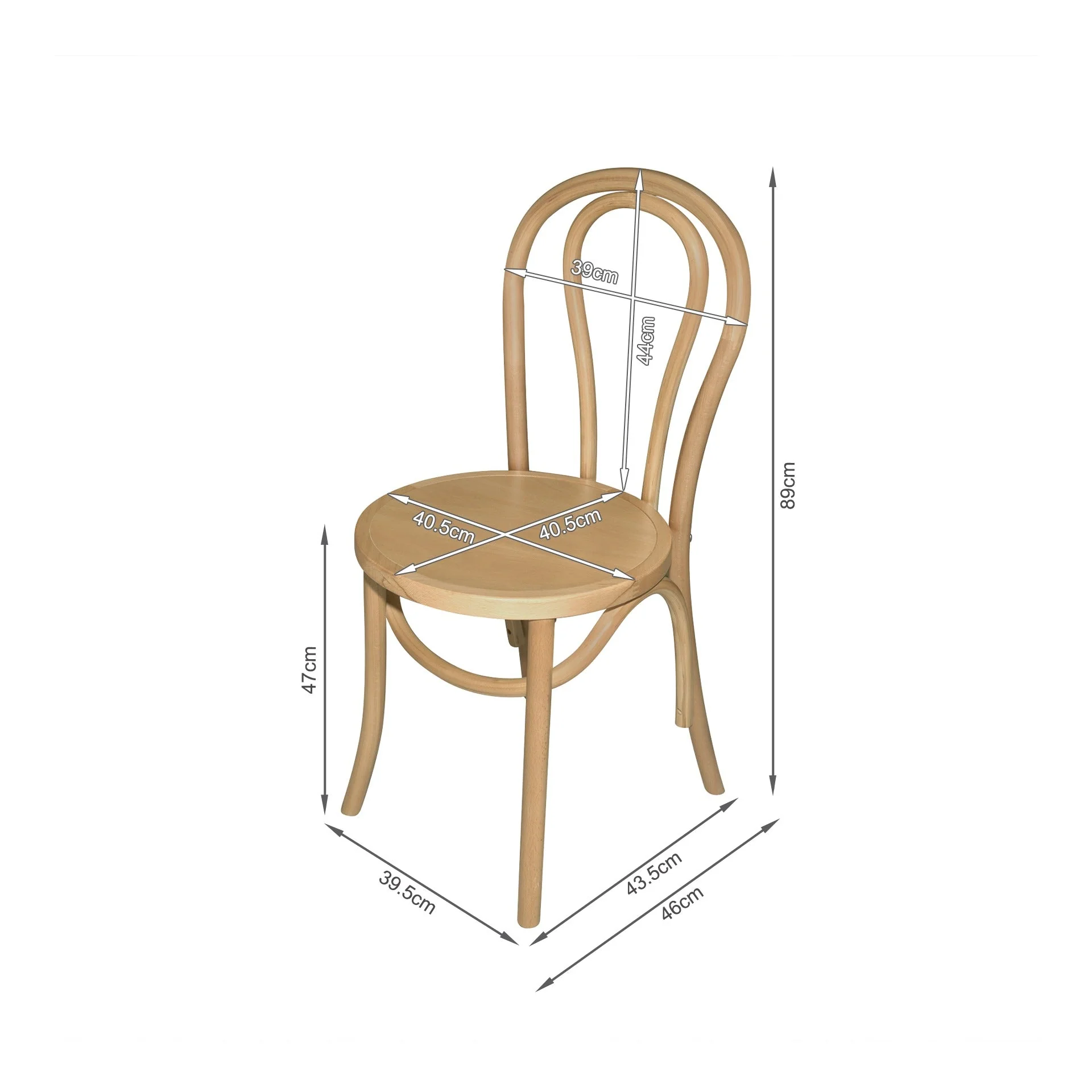 Joshua Thonet Replica Dining Chair - Set of 2 - Natural - Image 10