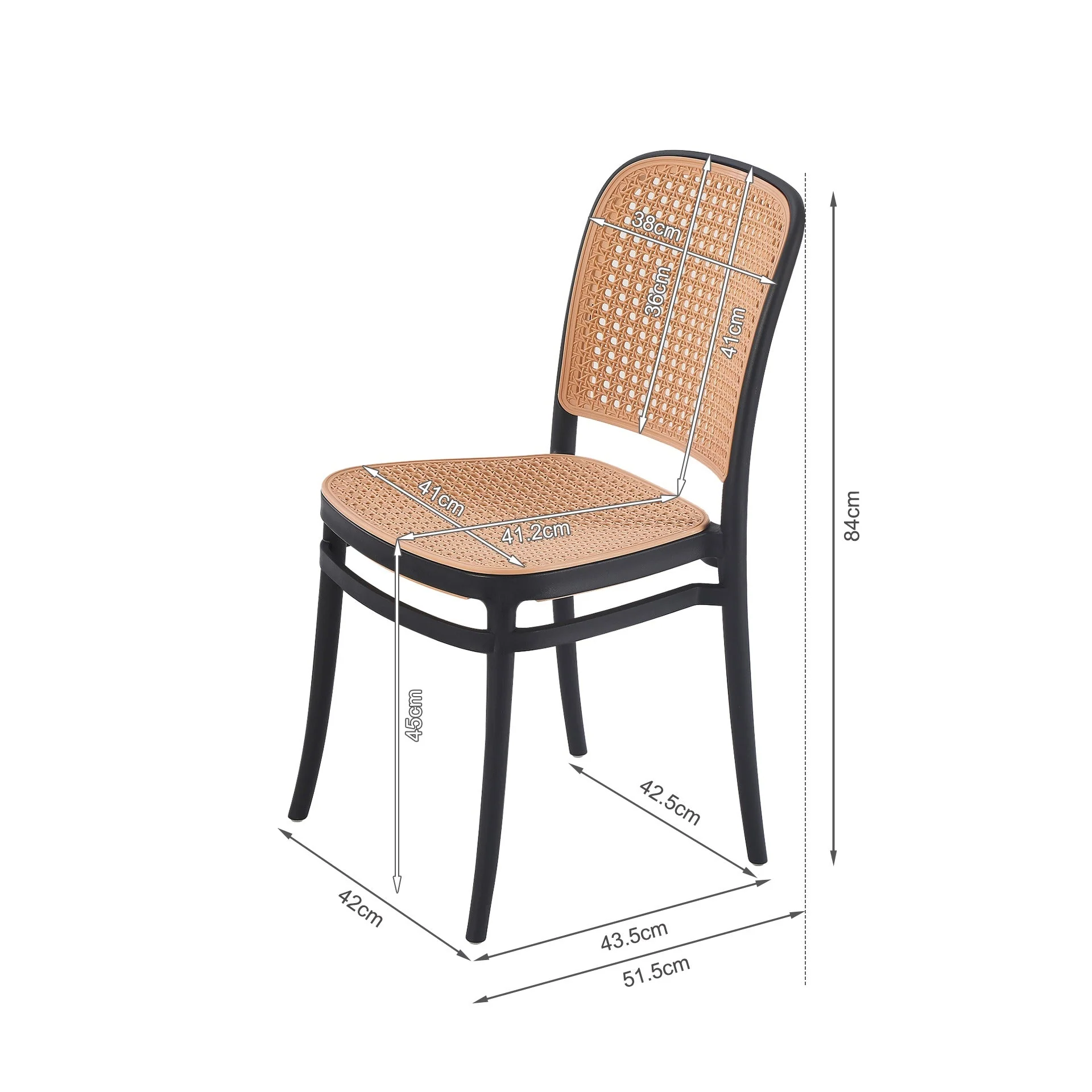 Josiah Dining Chair - Set of 4 - Black - Image 12