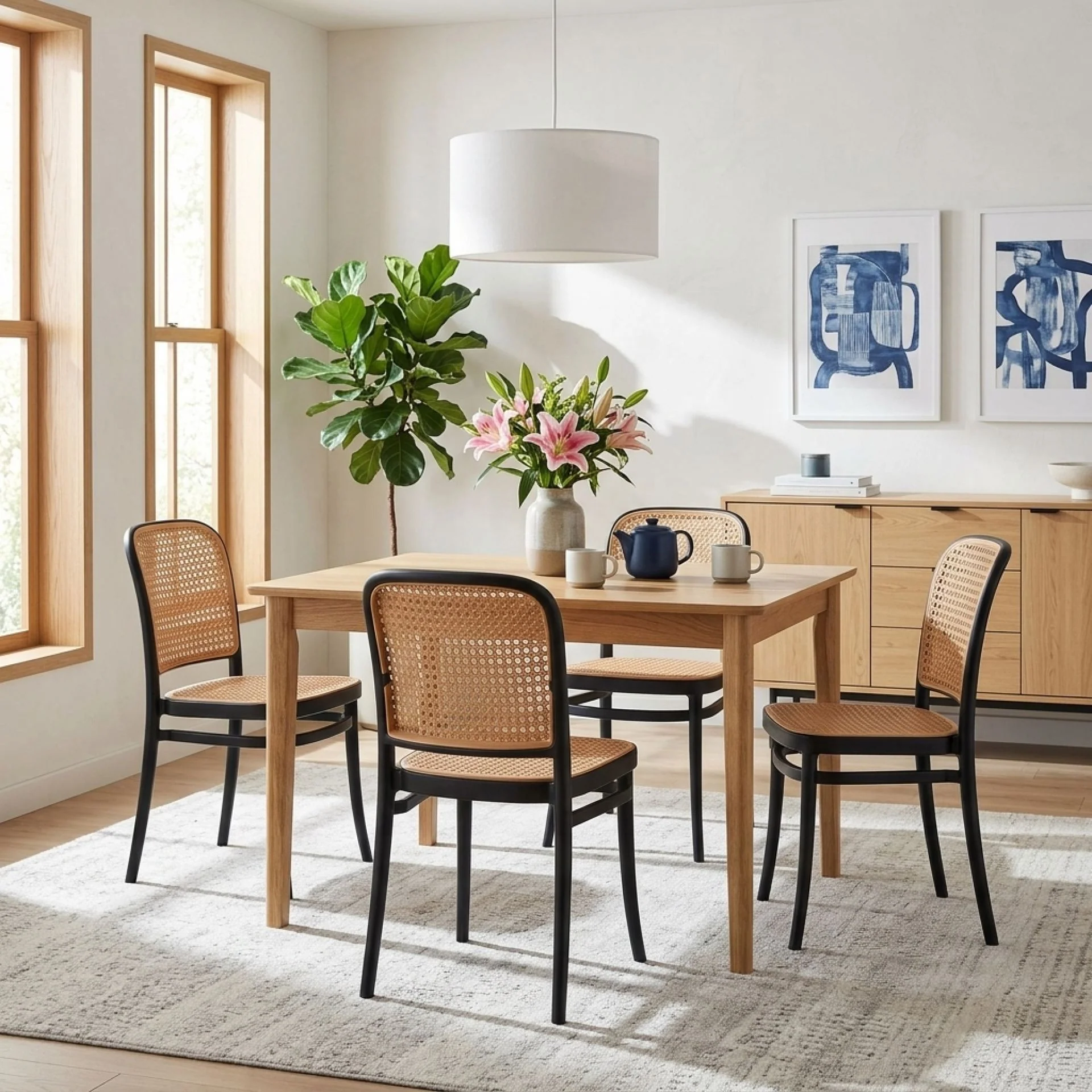 Josiah Dining Chair - Set of 4 - Black - Image 3