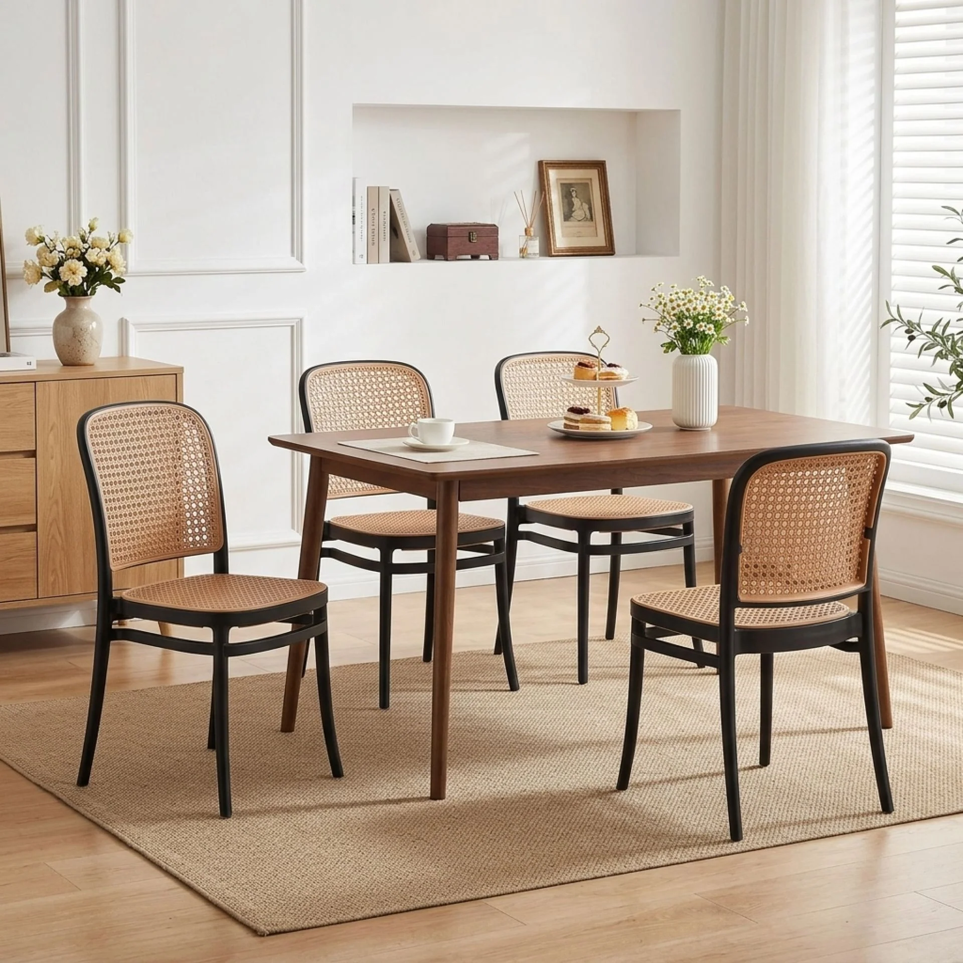 Josiah Dining Chair - Set of 4 - Black - Image 4