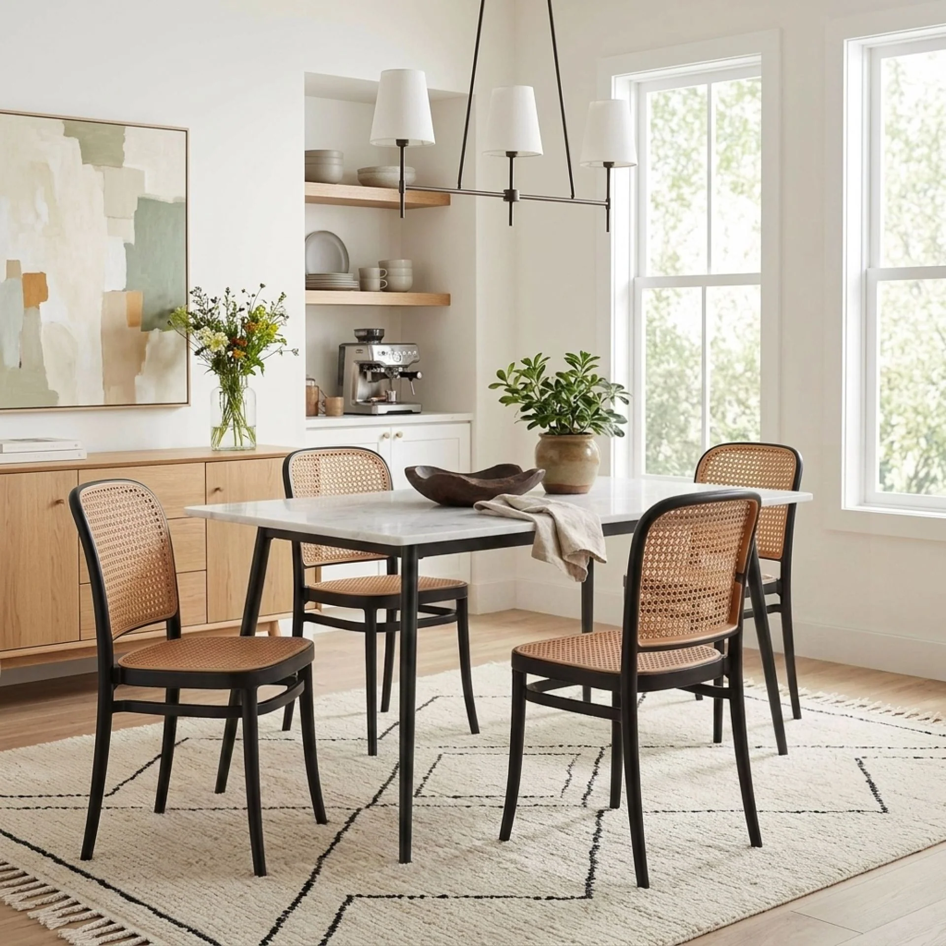Josiah Dining Chair - Set of 4 - Black - Image 6