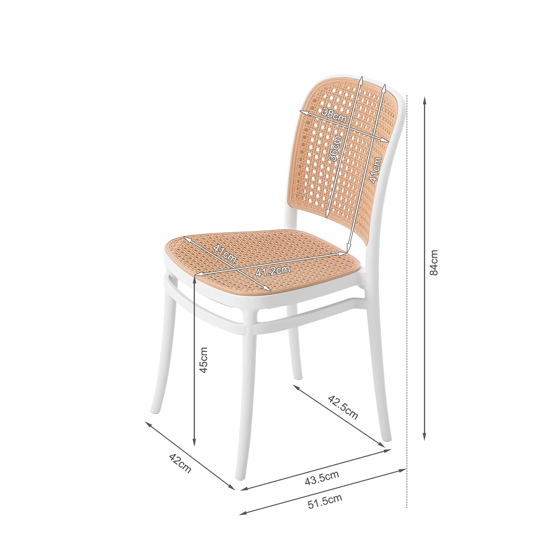 Josiah Dining Chair - Set of 4 - White - Image 11