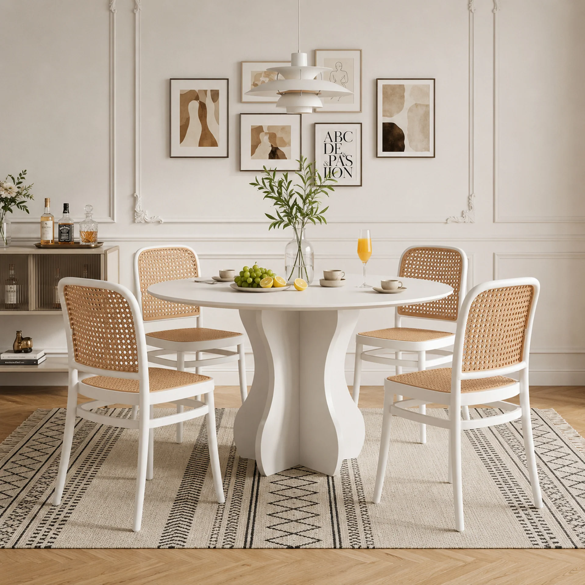 Josiah Dining Chair - Set of 4 - White - Image 3