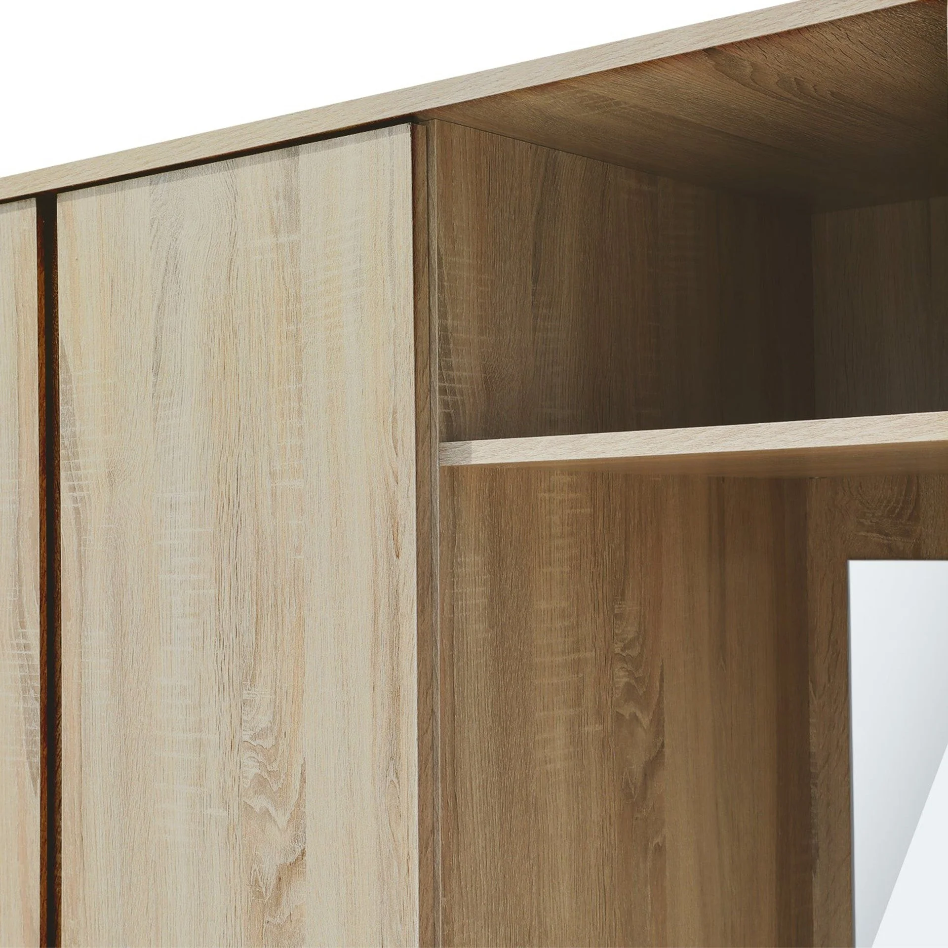 Julia 2 Door Wardrobe With 3 Drawers - Oak - Image 15