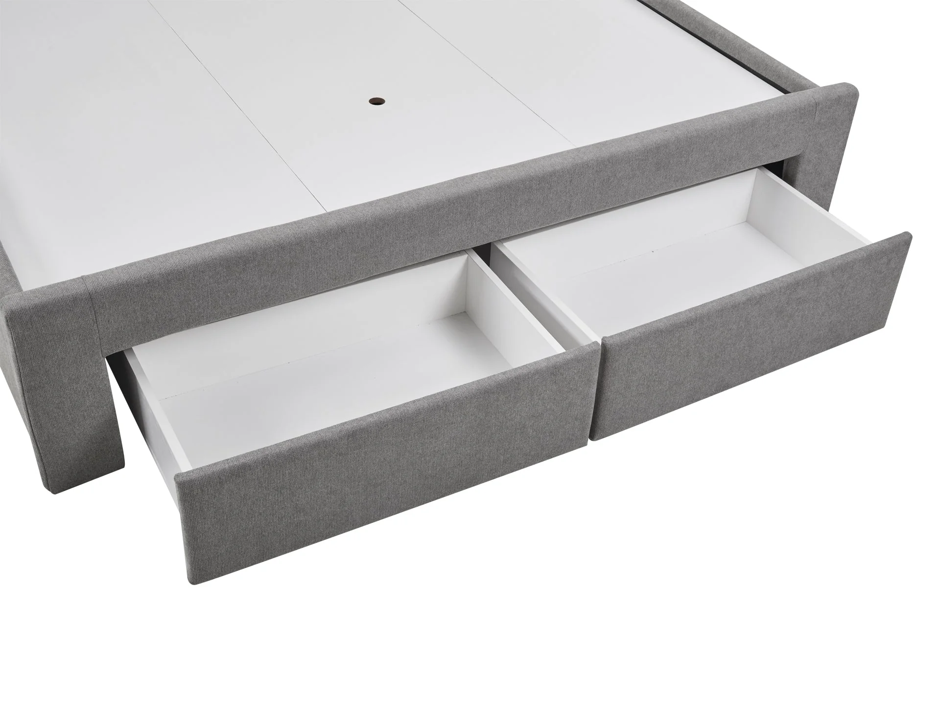 JULIAN King Bed Frame with Storage - LIGHT GREY - Image 7