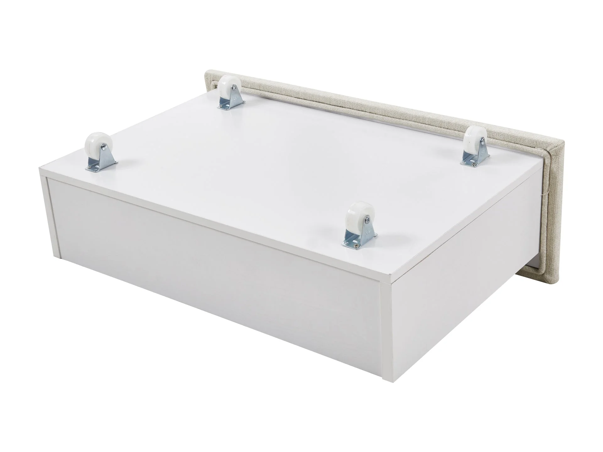 JULIAN Queen Bed Frame with Storage - BEIGE - Image 8