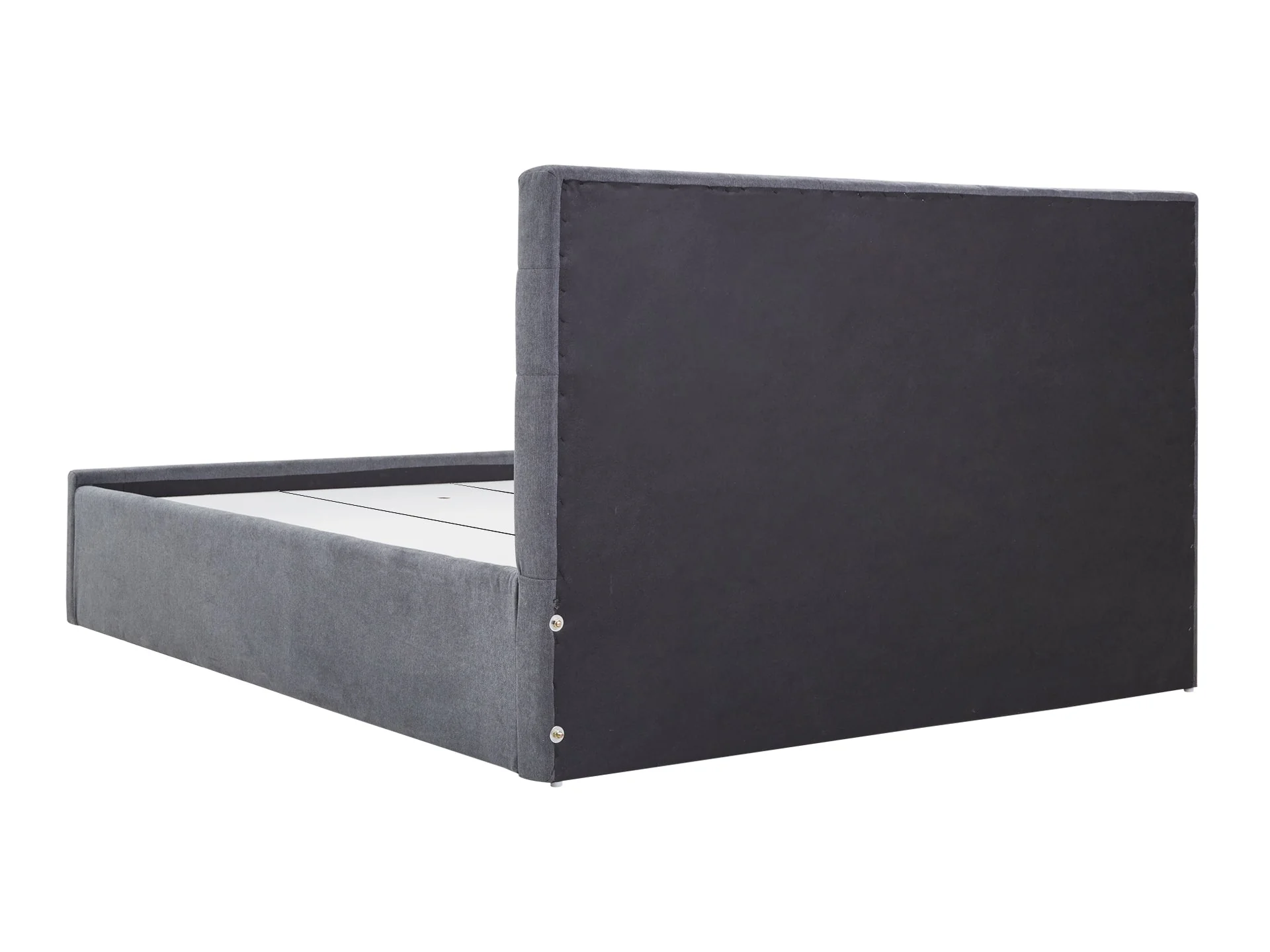 JULIAN Queen Bed Frame with Storage - DARK GREY - Image 5