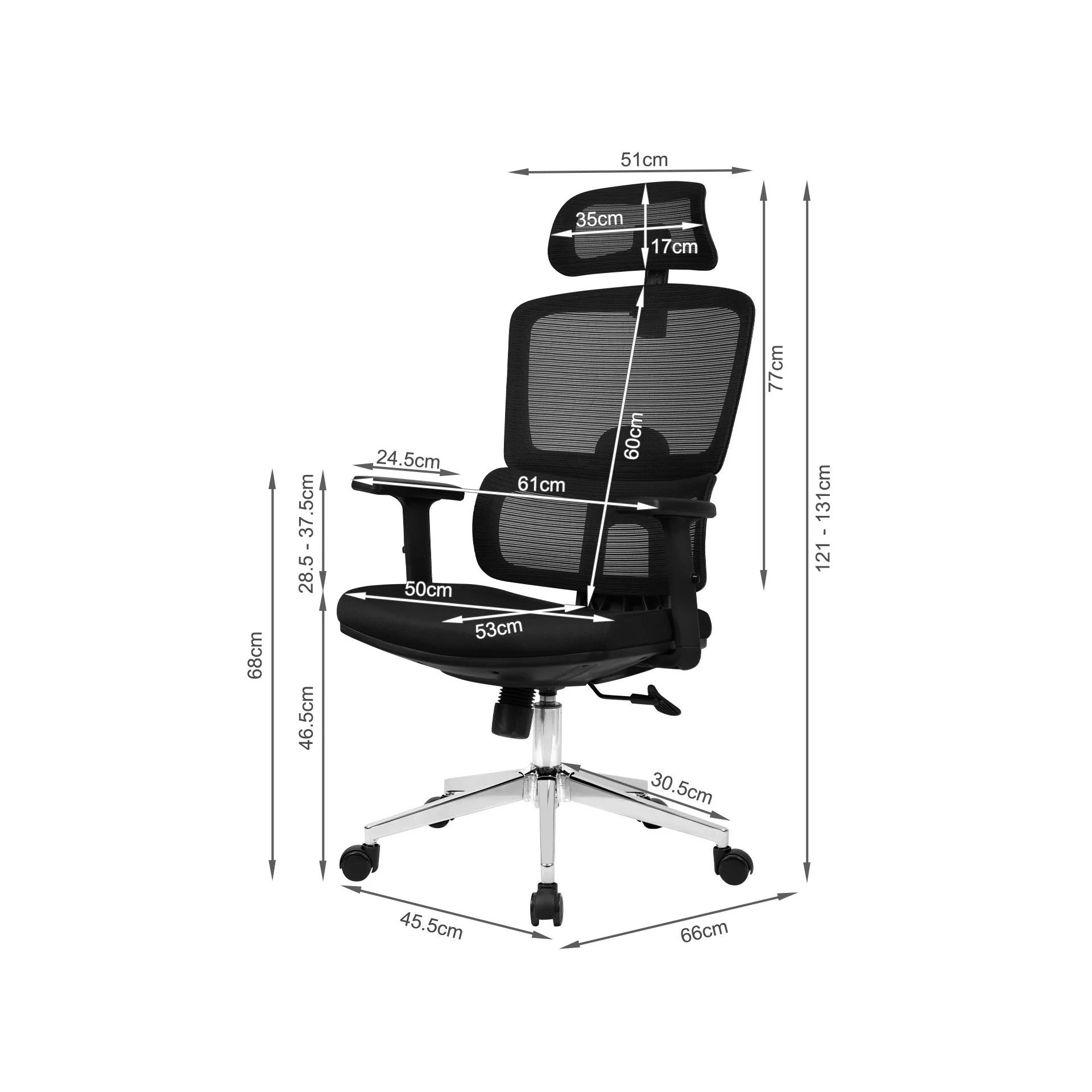 Juno Office Chair - Black - Image 15