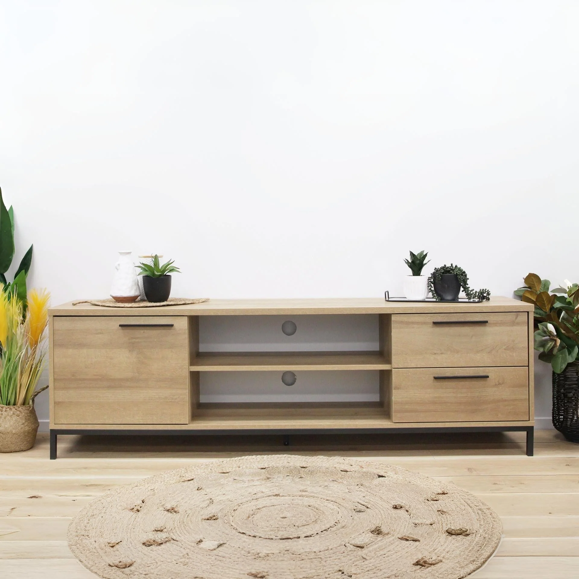 Kaden 1.8m Entertainment Unit - Oak