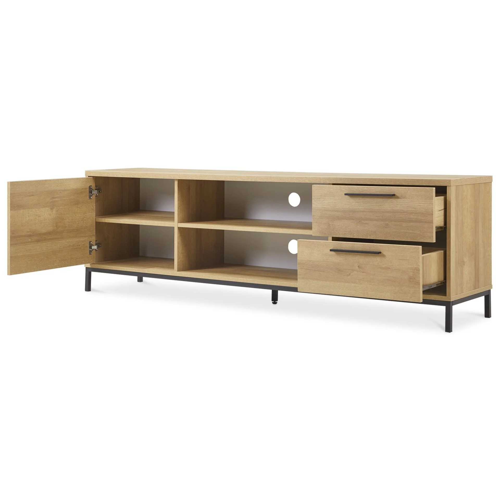 Kaden 1.8m Entertainment Unit - Oak - Image 4
