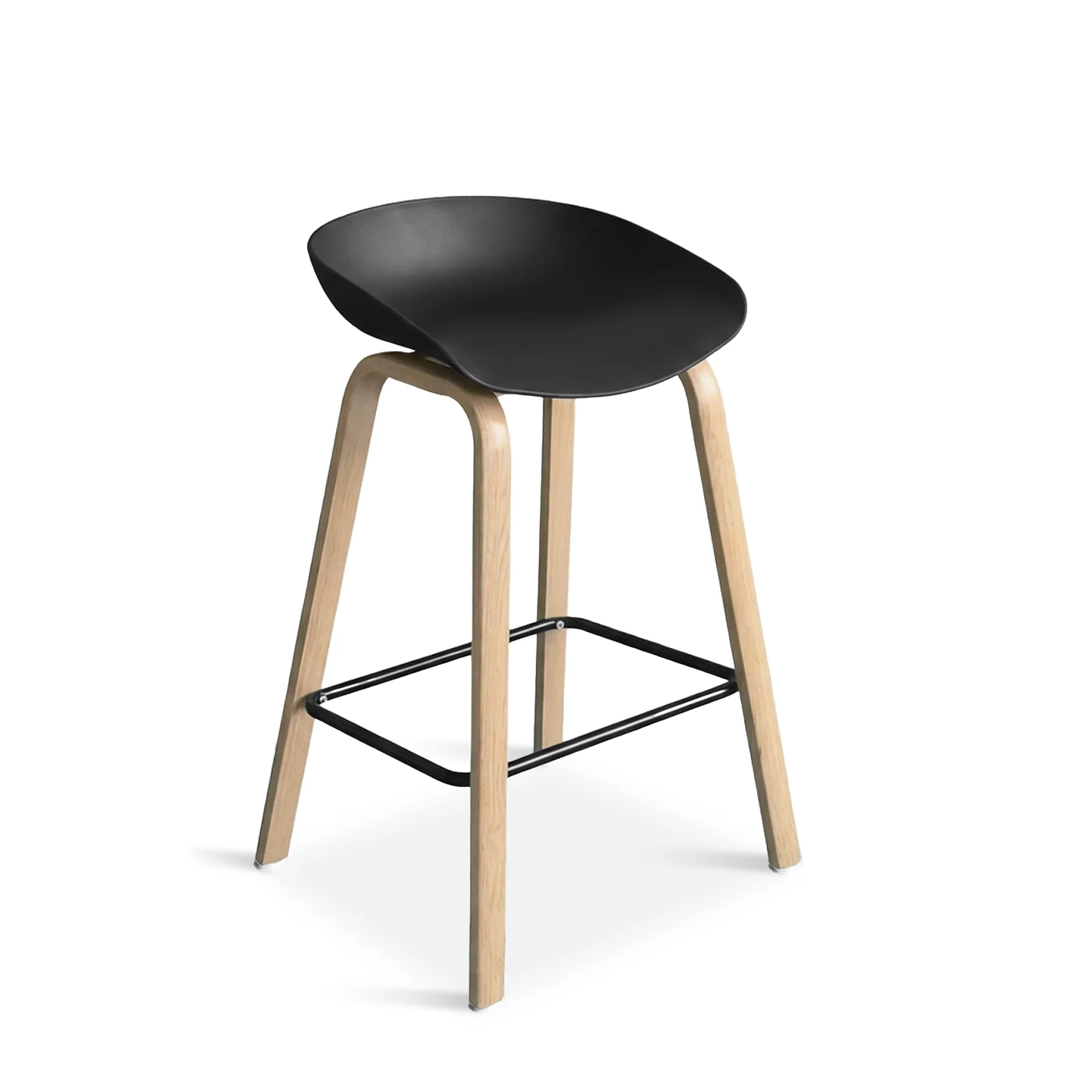 Kai Bar Stool Metal Barstool 65cm - Black - Image 8