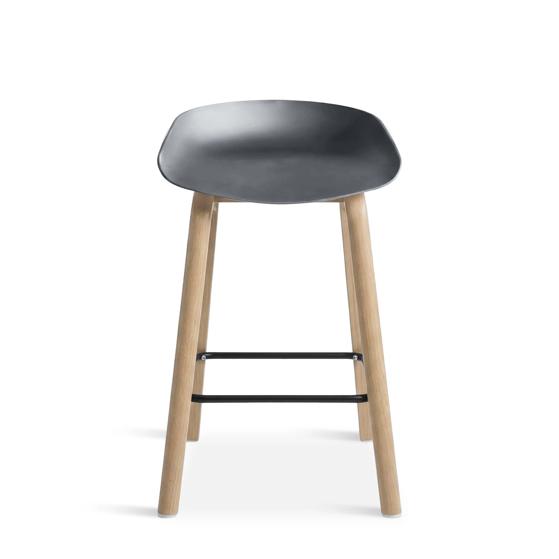 Kai Pro Metal Bar Stool 65cm - Set of 2 - Grey - Image 7