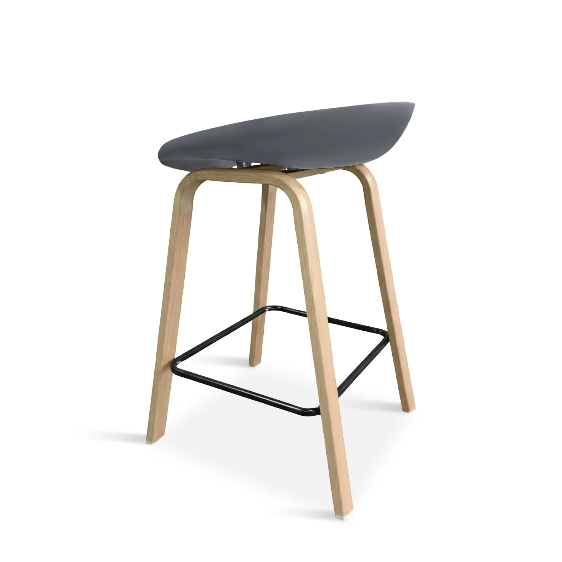 Kai Pro Metal Bar Stool 65cm - Set of 2 - Grey - Image 8