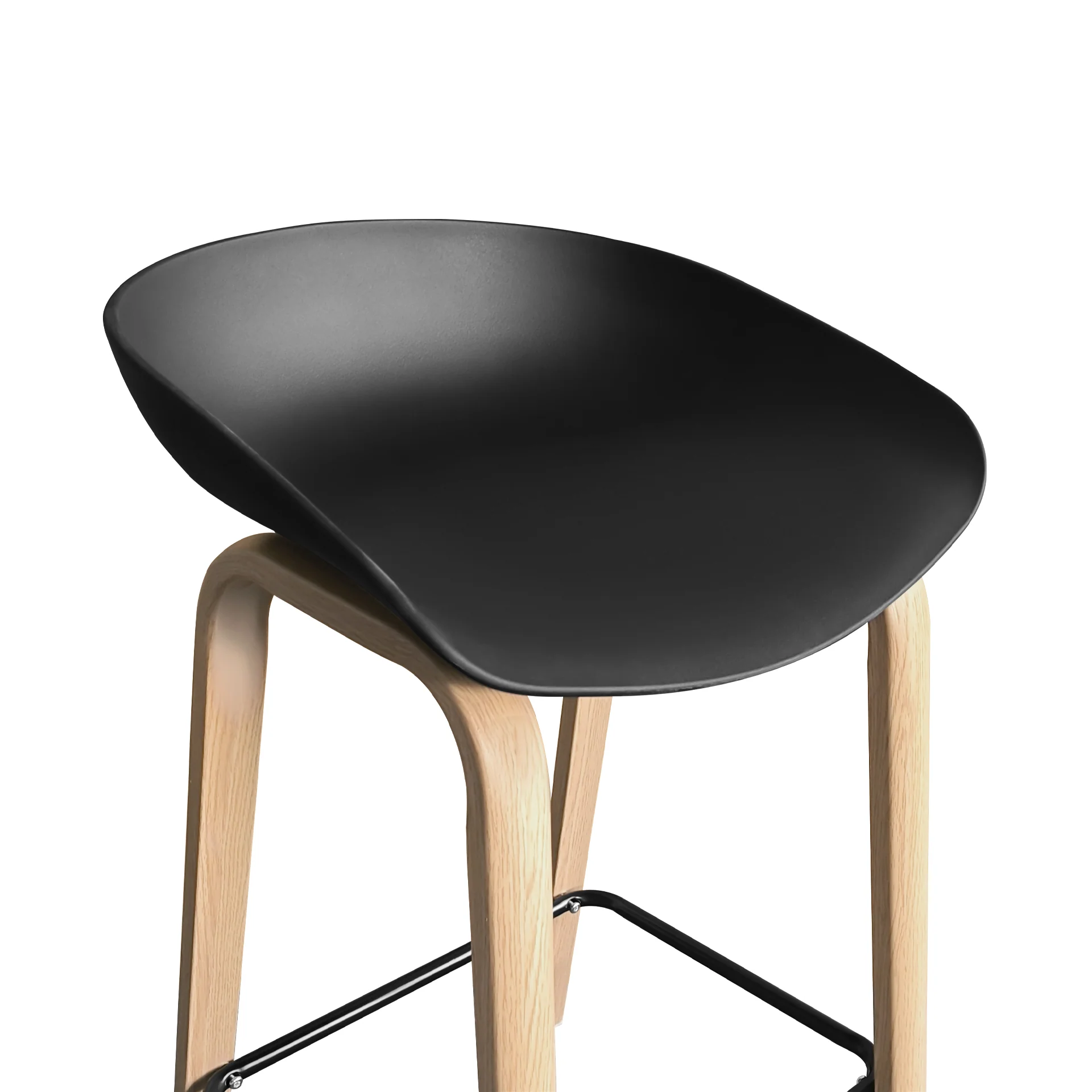 Kai Bar Stool Metal Barstool 75cm - Black - Image 11