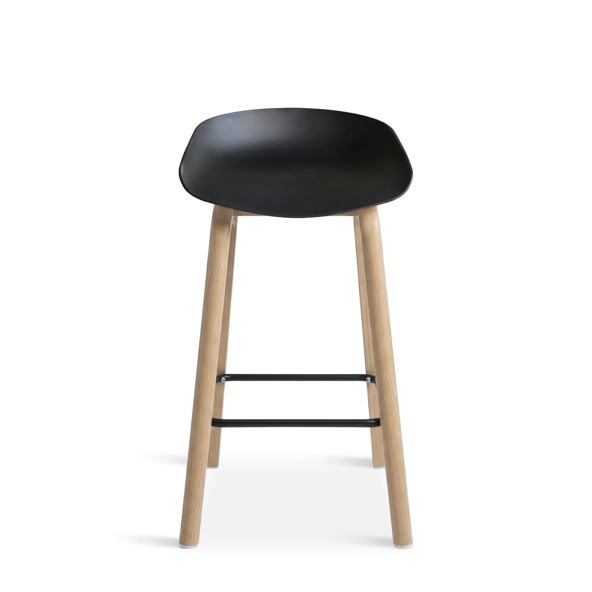 Kai Bar Stool Metal Barstool 75cm - Black - Image 9
