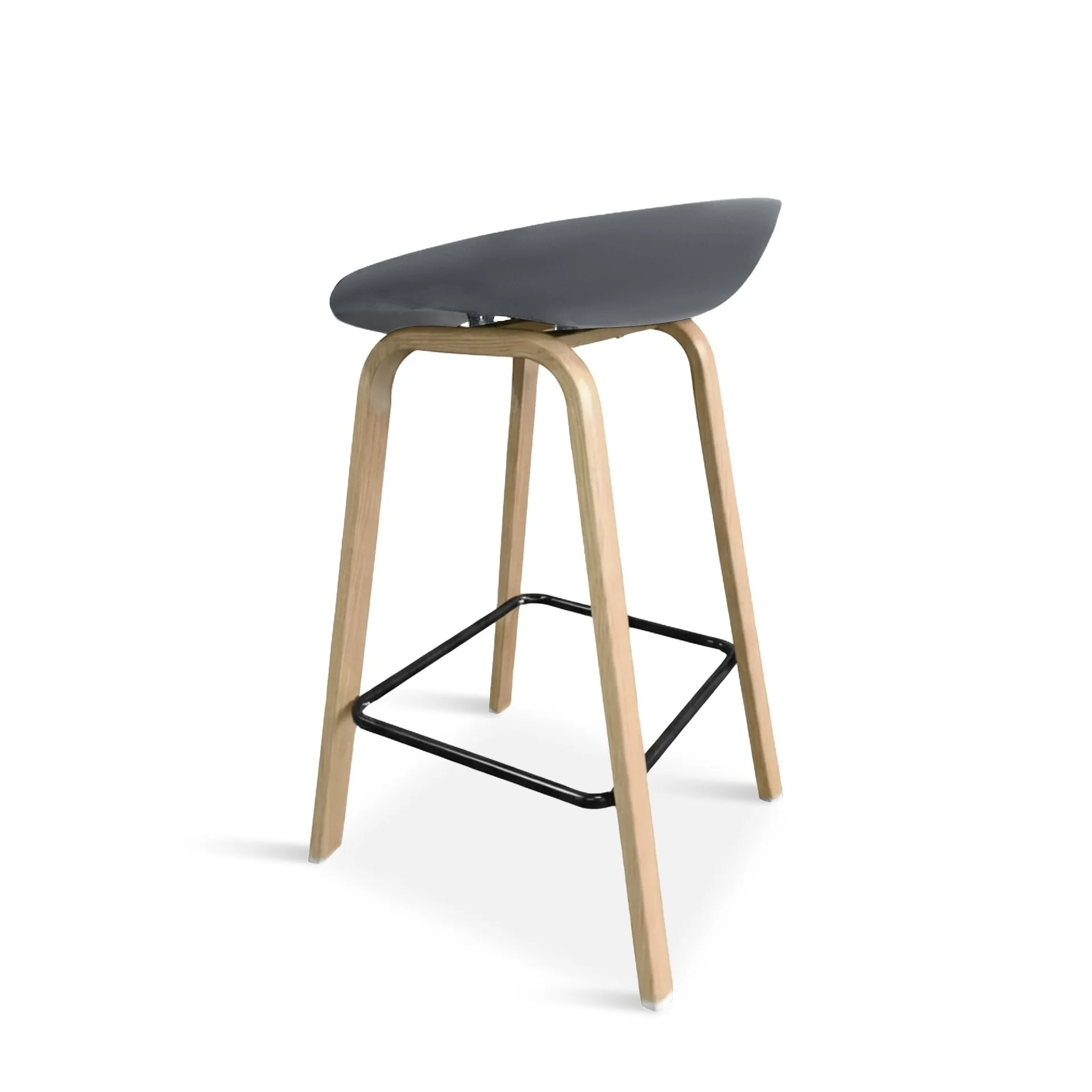 Kai Pro Metal Bar Stool 75cm - Set of 2 - Grey - Image 7