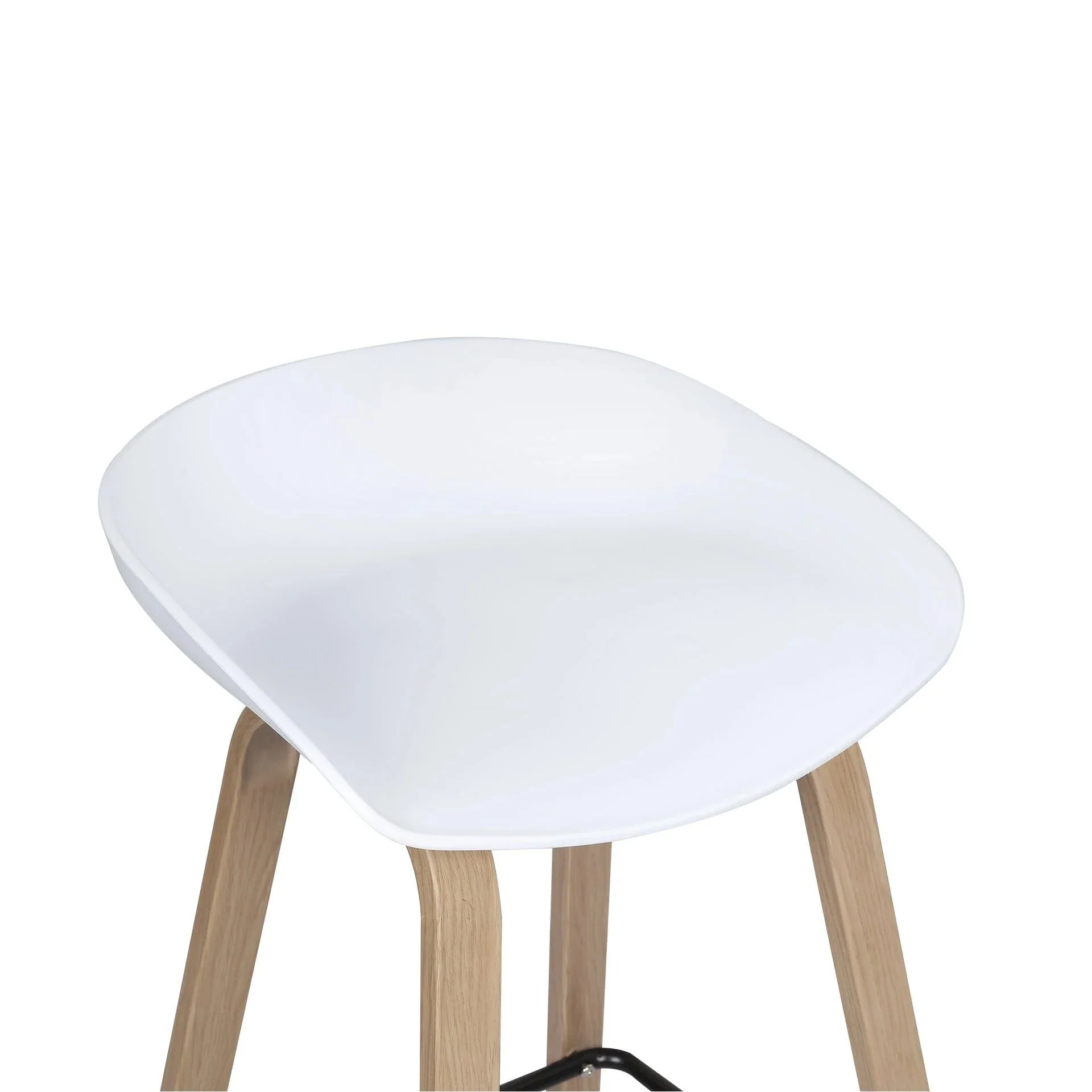 Kai Pro Metal Bar Stool 75cm - Set of 2 - White - Image 7