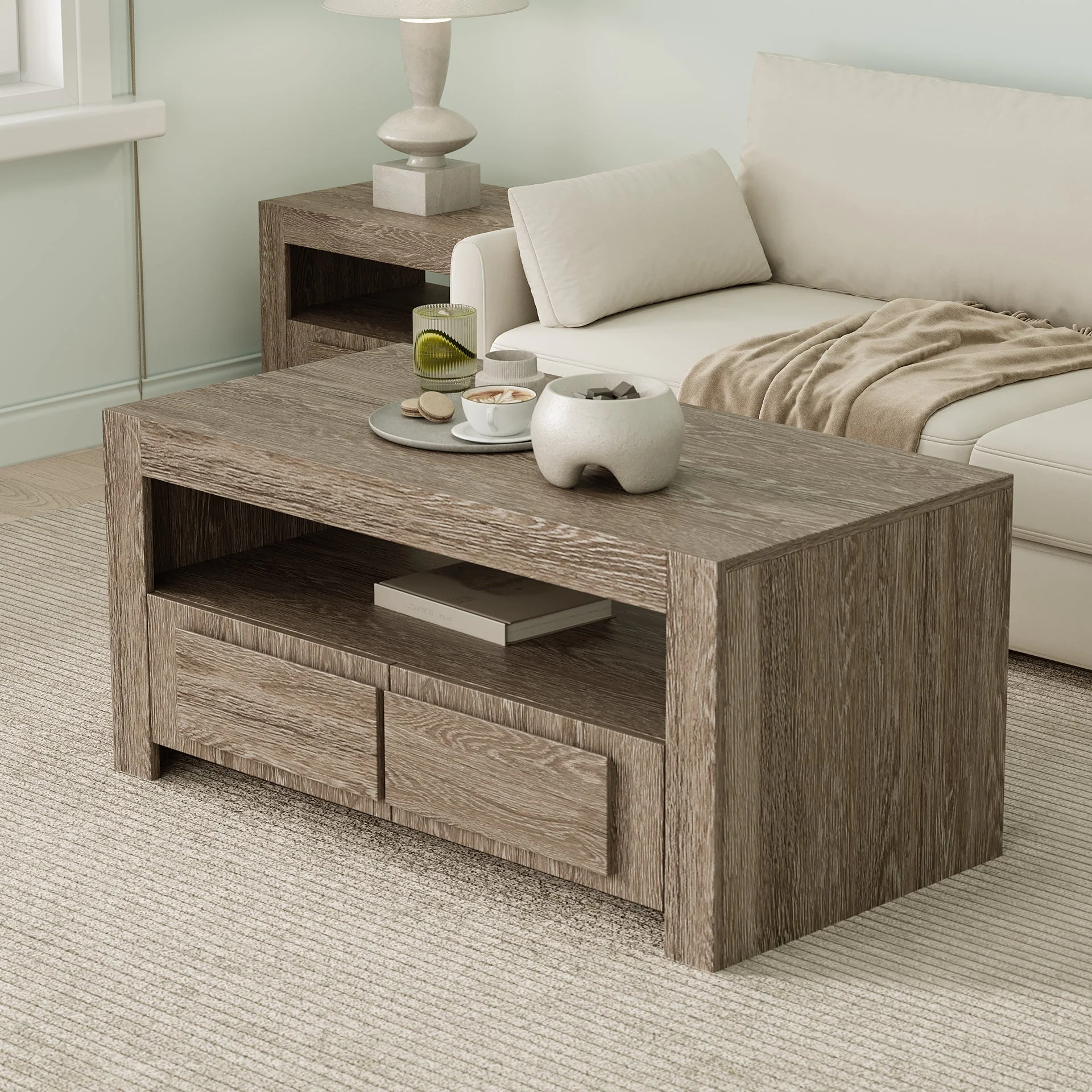 Kalani Coffee Table - Sonama Oak