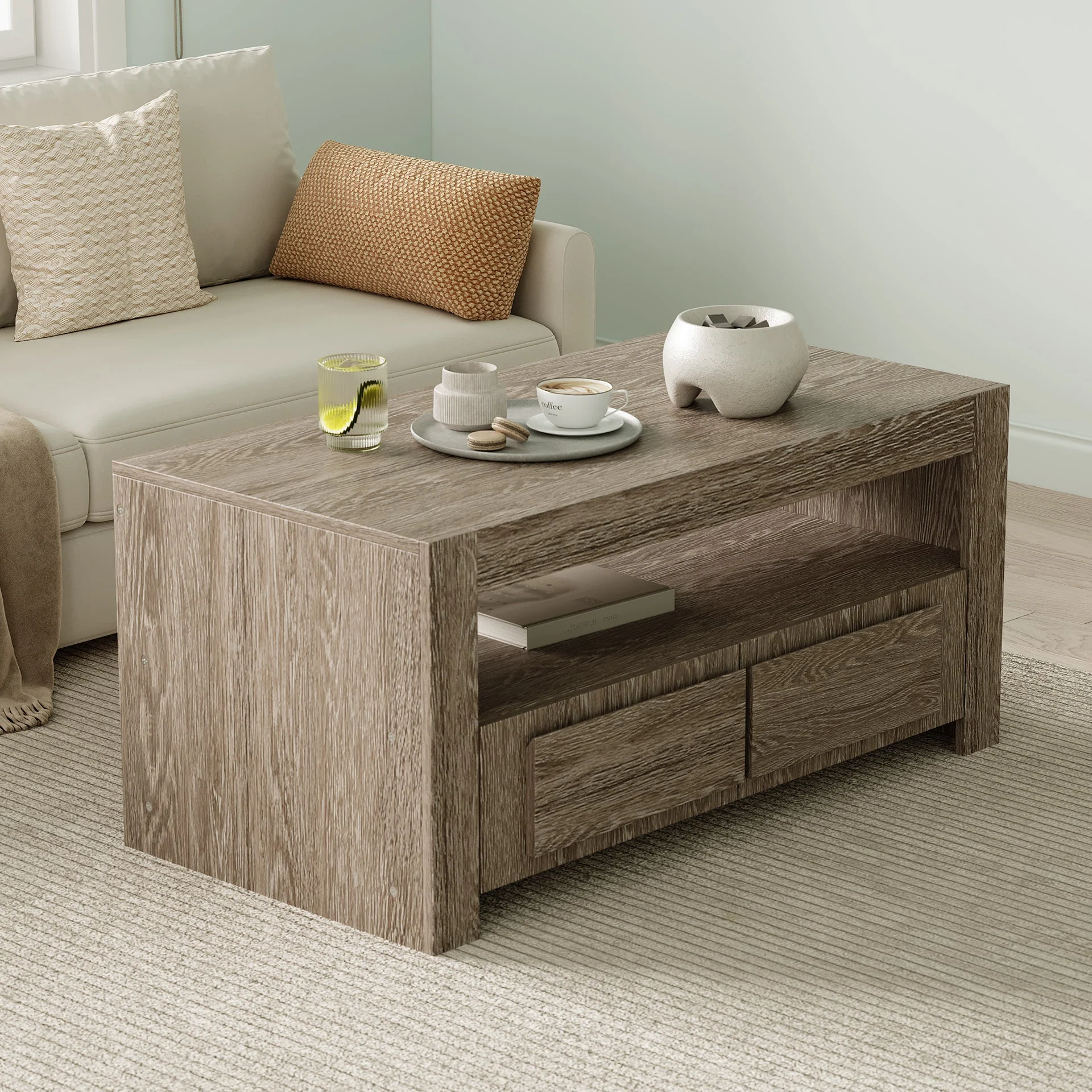 Kalani Coffee Table - Sonama Oak - Image 3