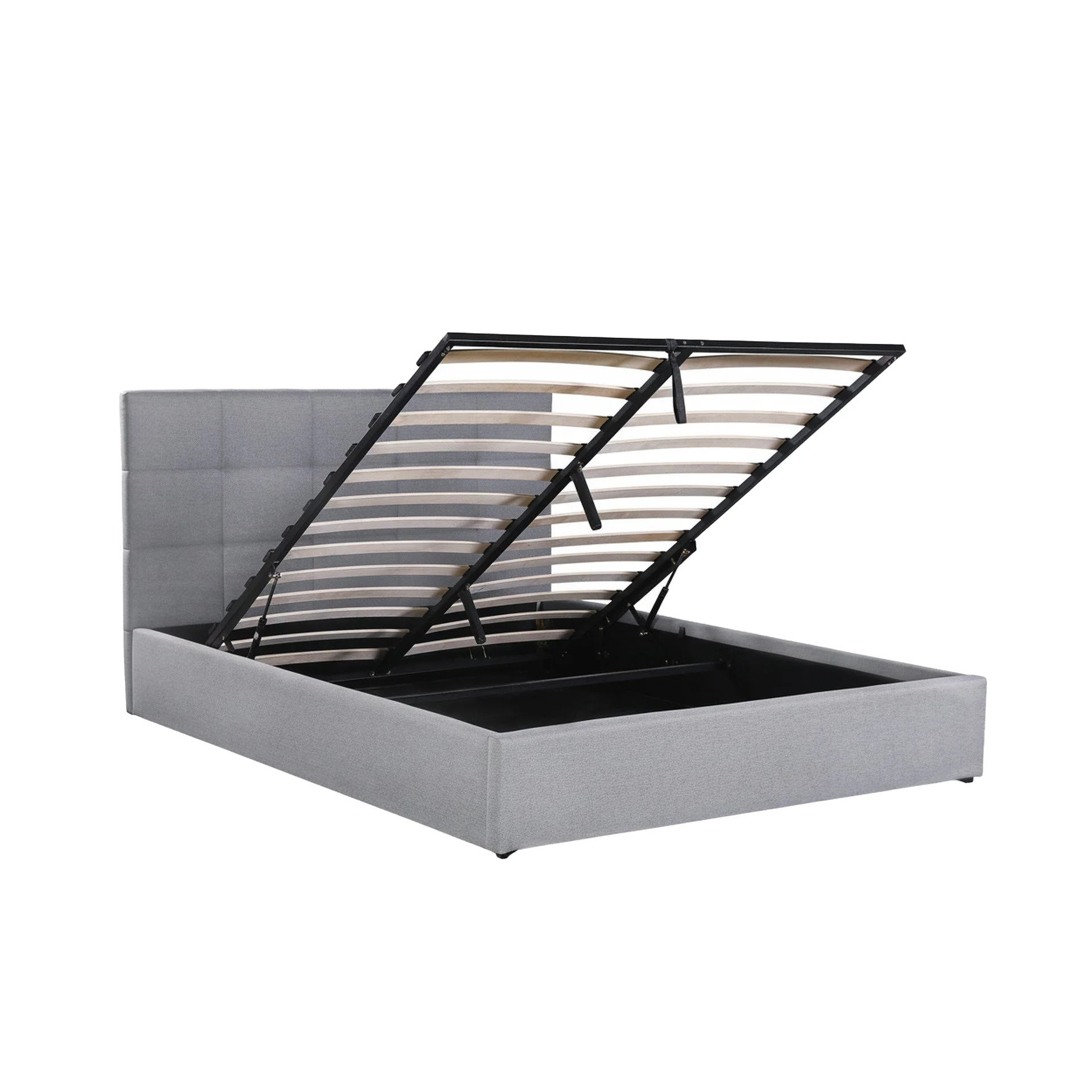 Kano Queen Gas Lift Bed Frame - Grey - Image 10