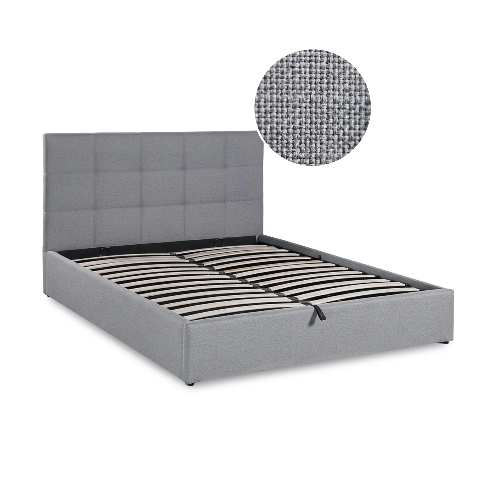 Kano Queen Gas Lift Bed Frame - Grey - Image 8