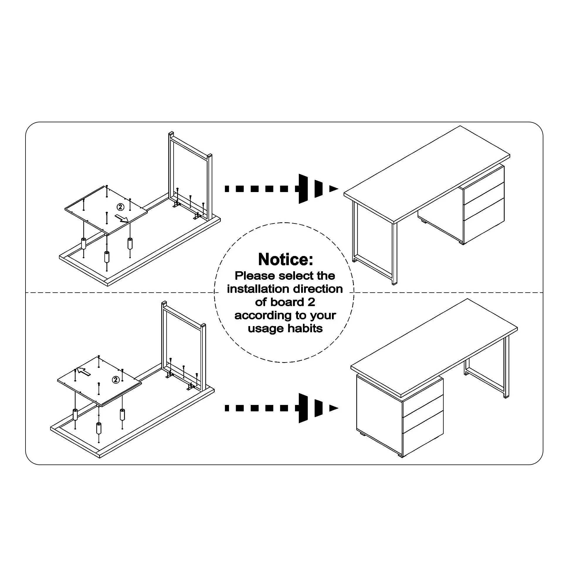 Karter Computer Desk with Drawers - Black - Image 12