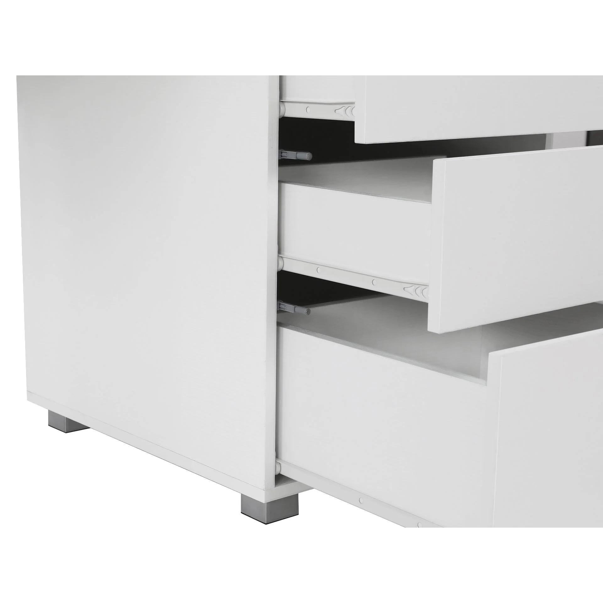 Karter Computer Desk with Drawers - White - Image 11