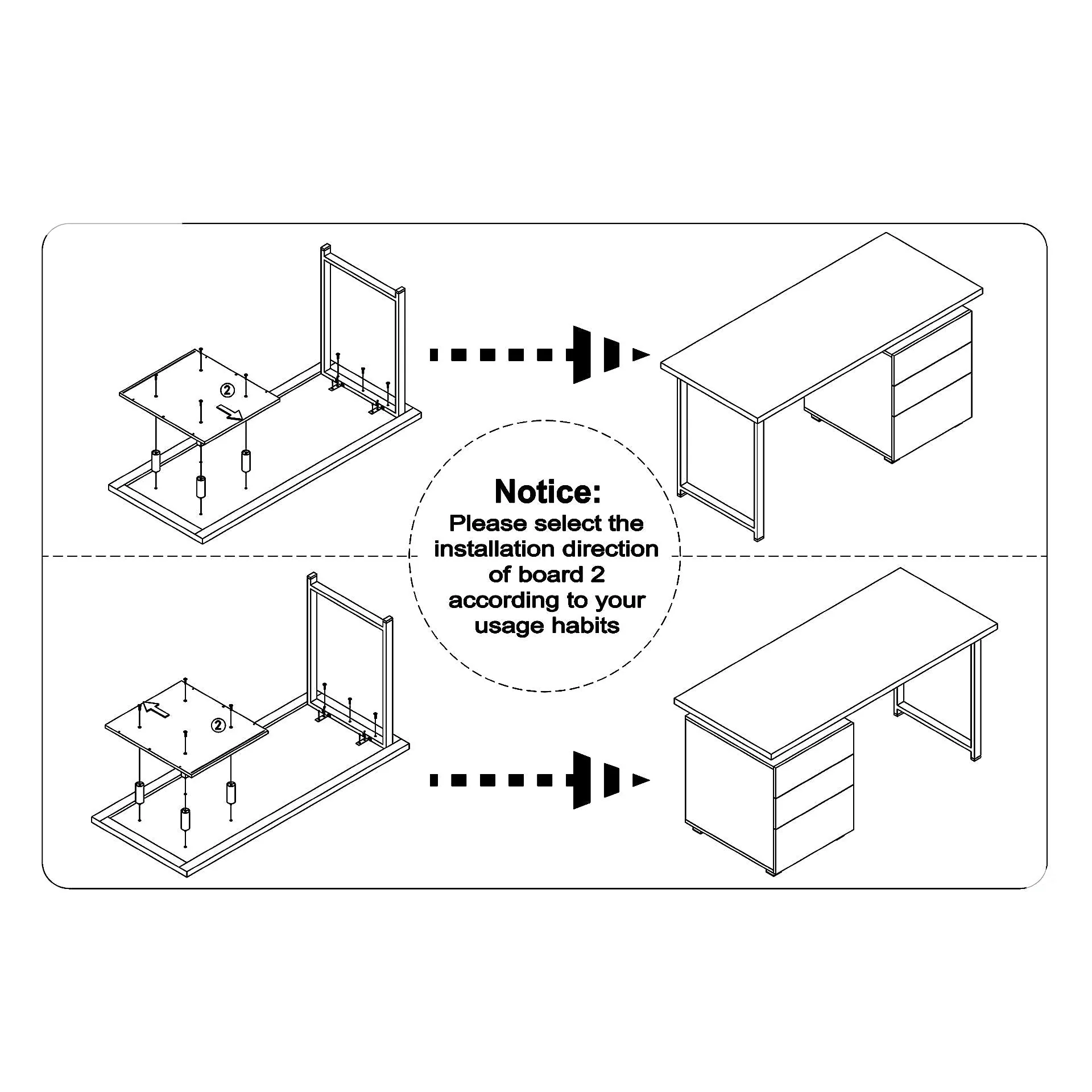 Karter Computer Desk with Drawers - White - Image 13